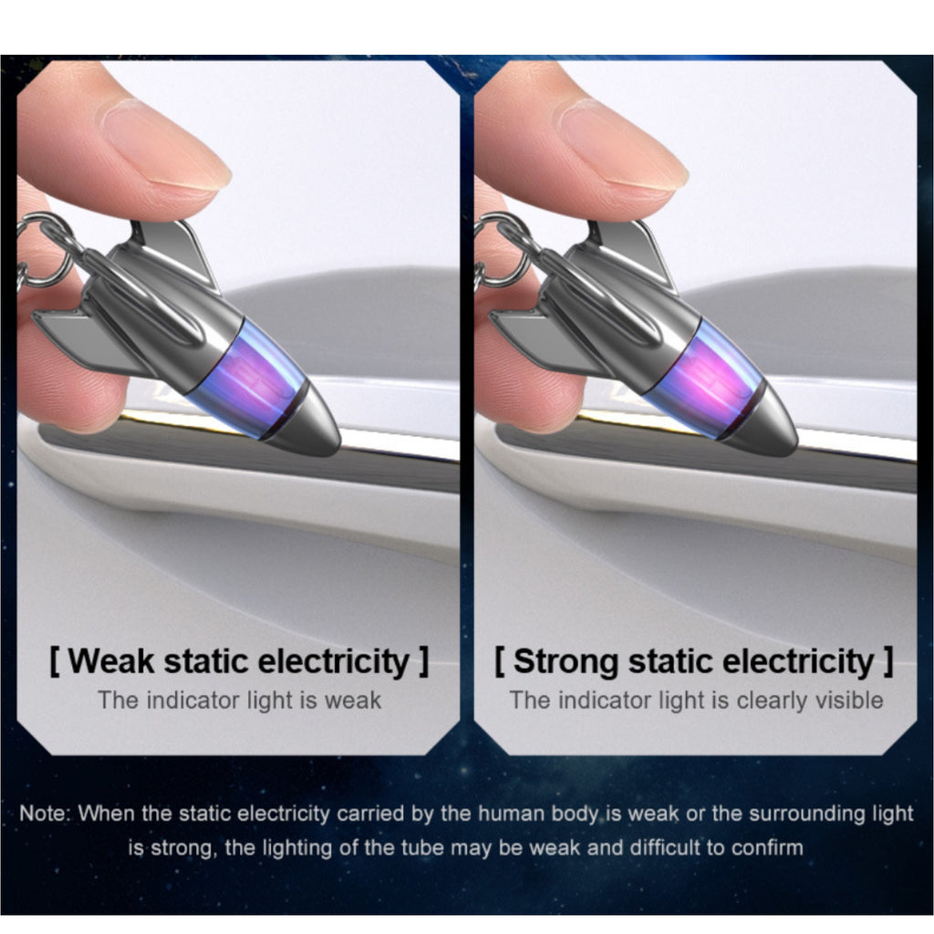 Car Static Release Touch Keychain Winter