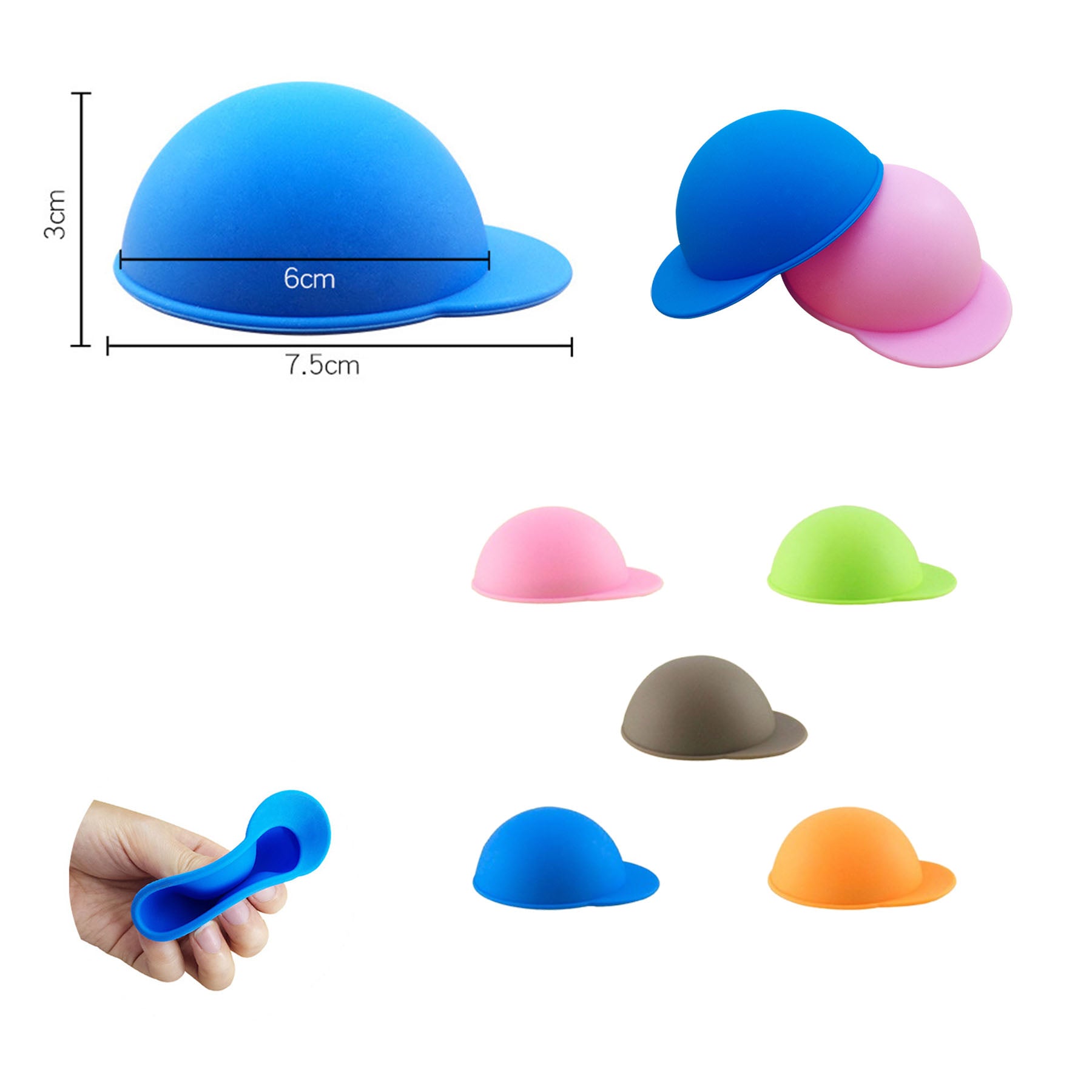 Hat Shapeed Sealed Silicone Beverage Can Lid