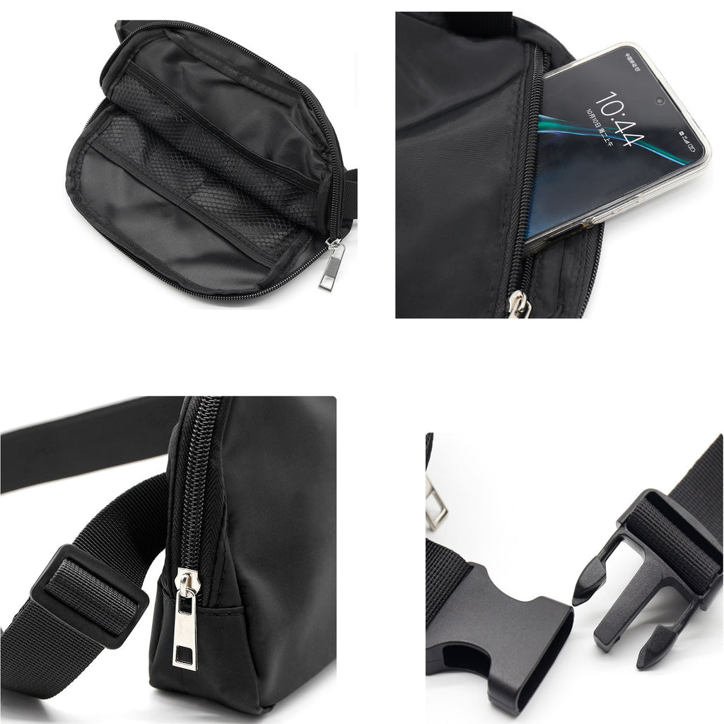 Nylon Crossbody Waist Bag Unisex Belt Fanny Pack