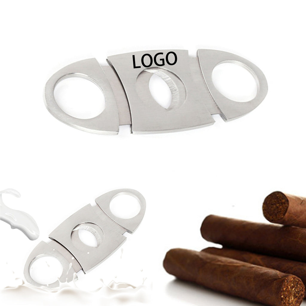 Customizable Multi-Purpose Double-Blade Cigar Cutter