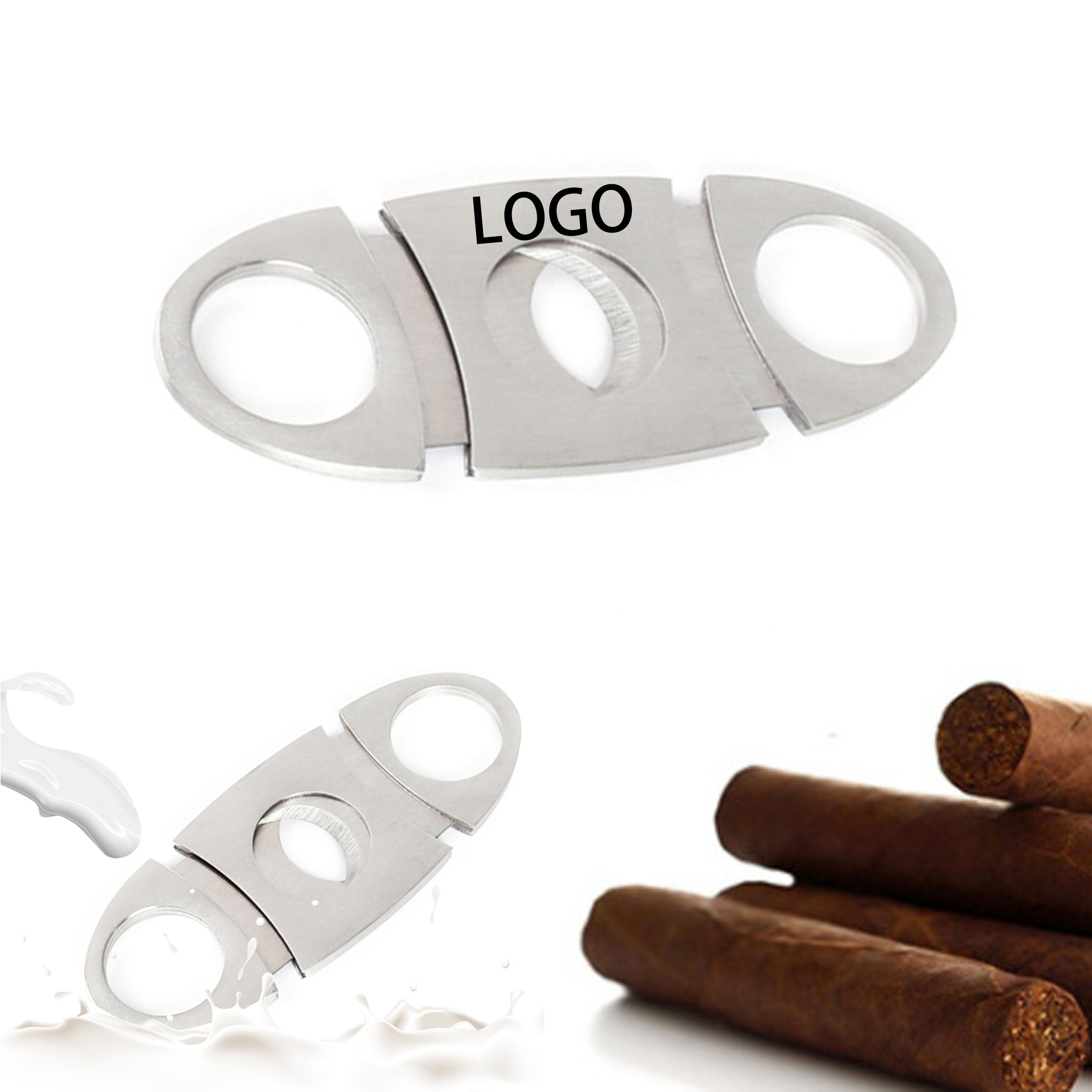 Customizable Multi-Purpose Double-Blade Cigar Cutter