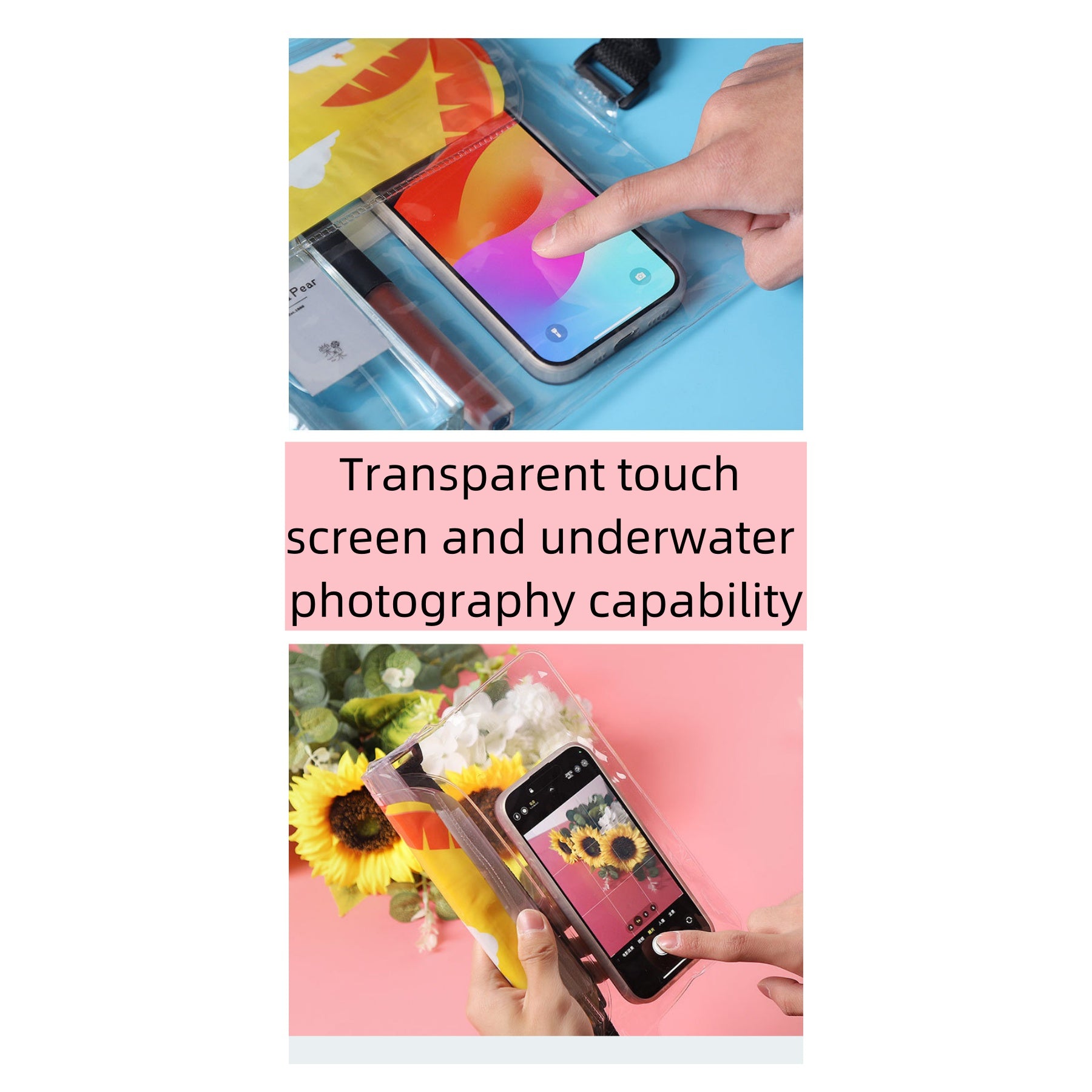 Large Waterproof Pouch With Adjustable Waist Strap