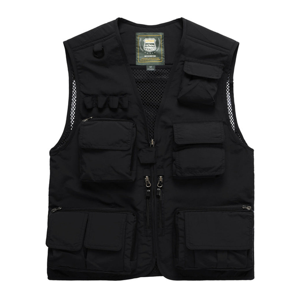 Unisex Mesh Breathable Outdoor Work Fishing Photography Vest