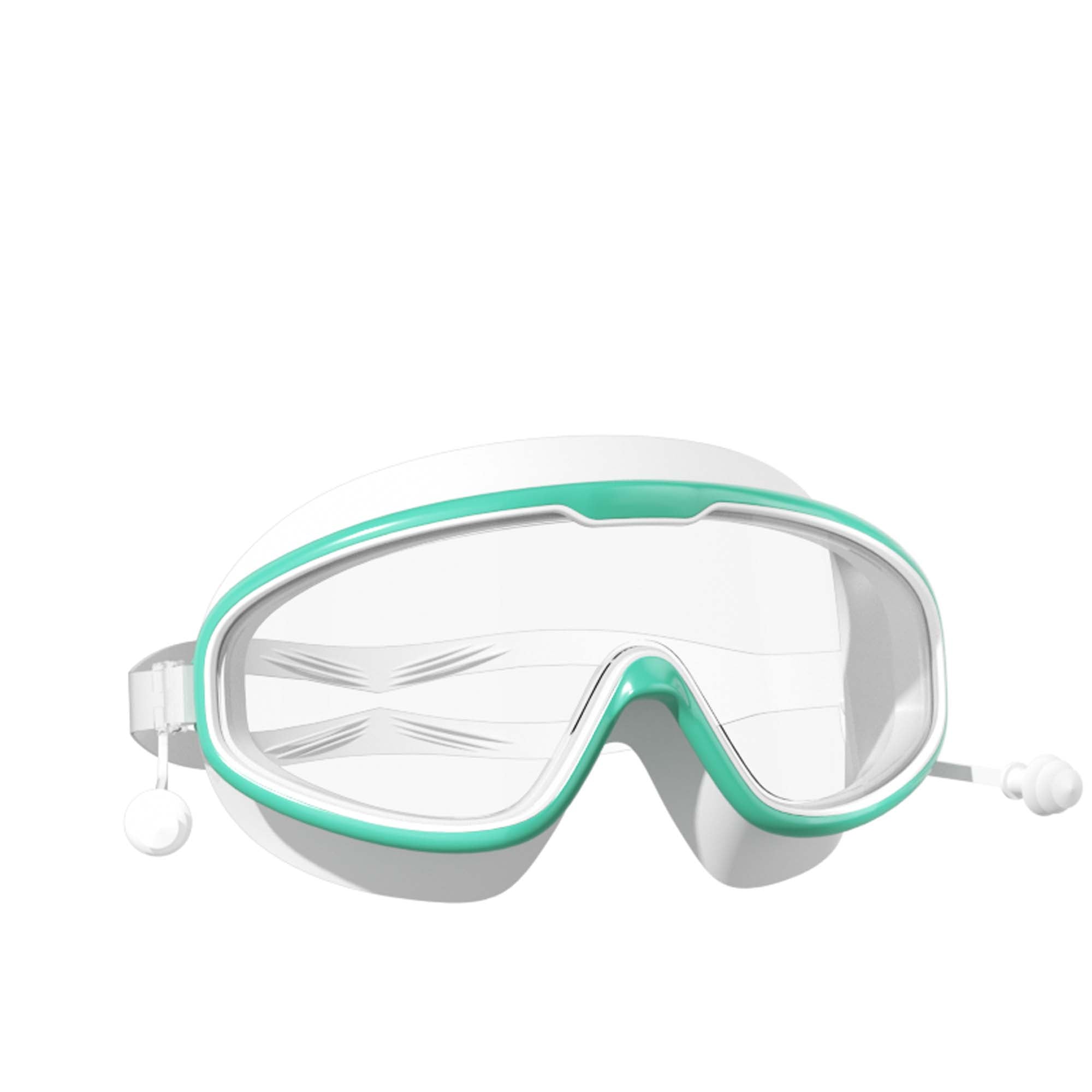 Adult Swim Goggles With Integrated Earplugs