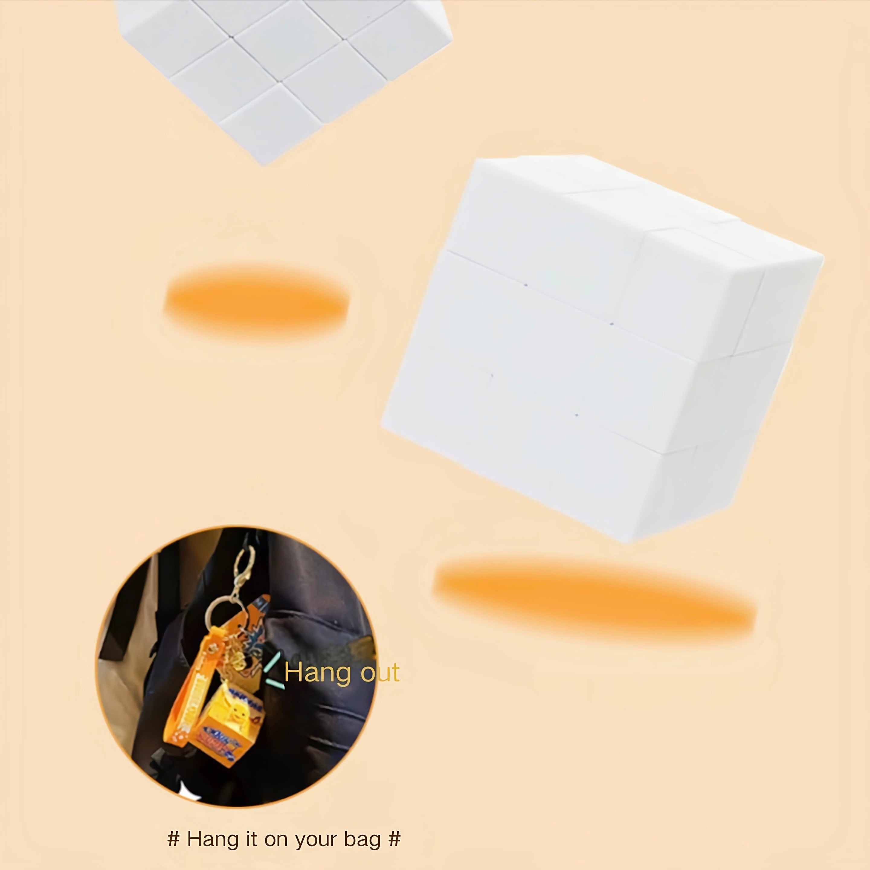 Puzzle Cube Key Chain