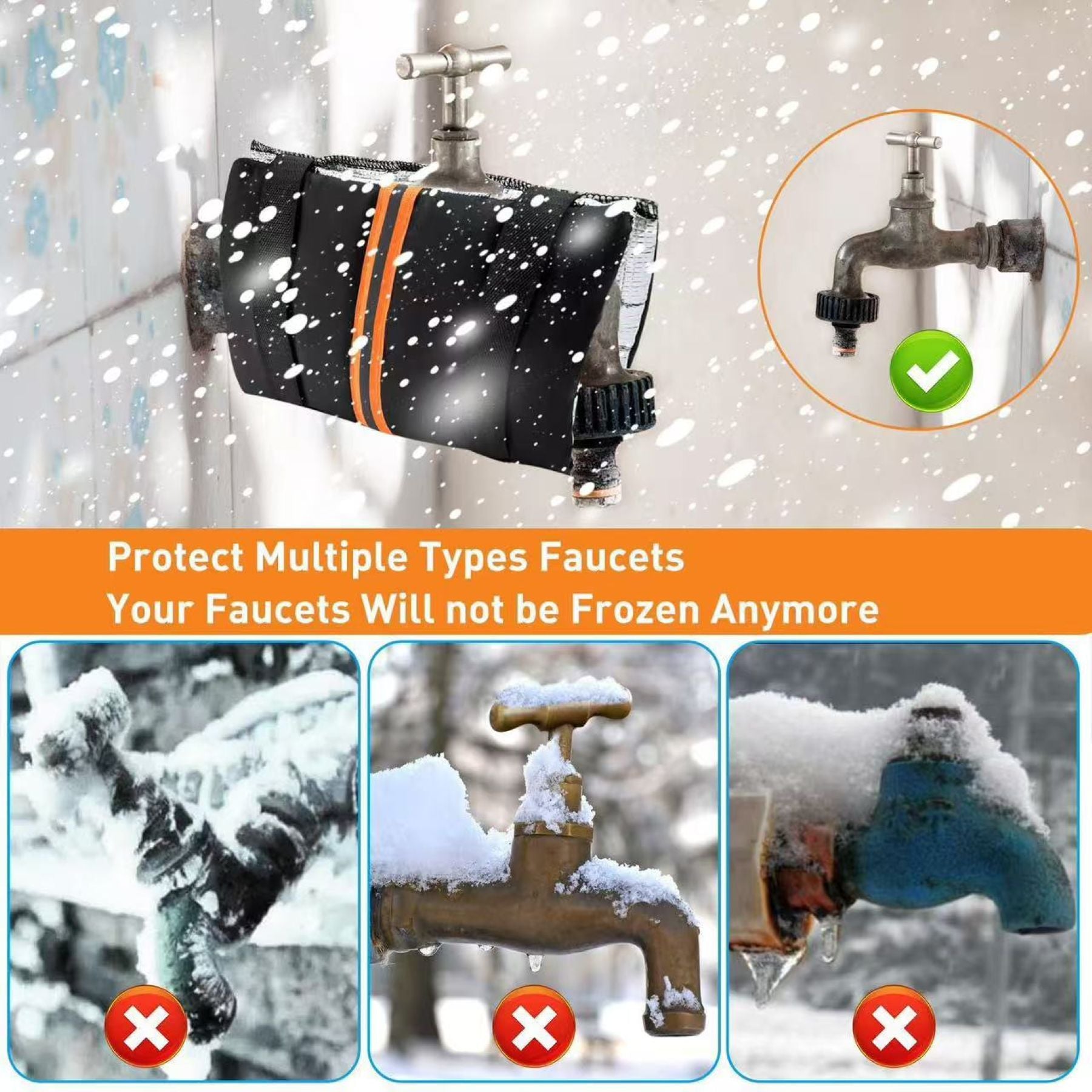 Winter Outdoor Faucet Anti-Freezing Cover