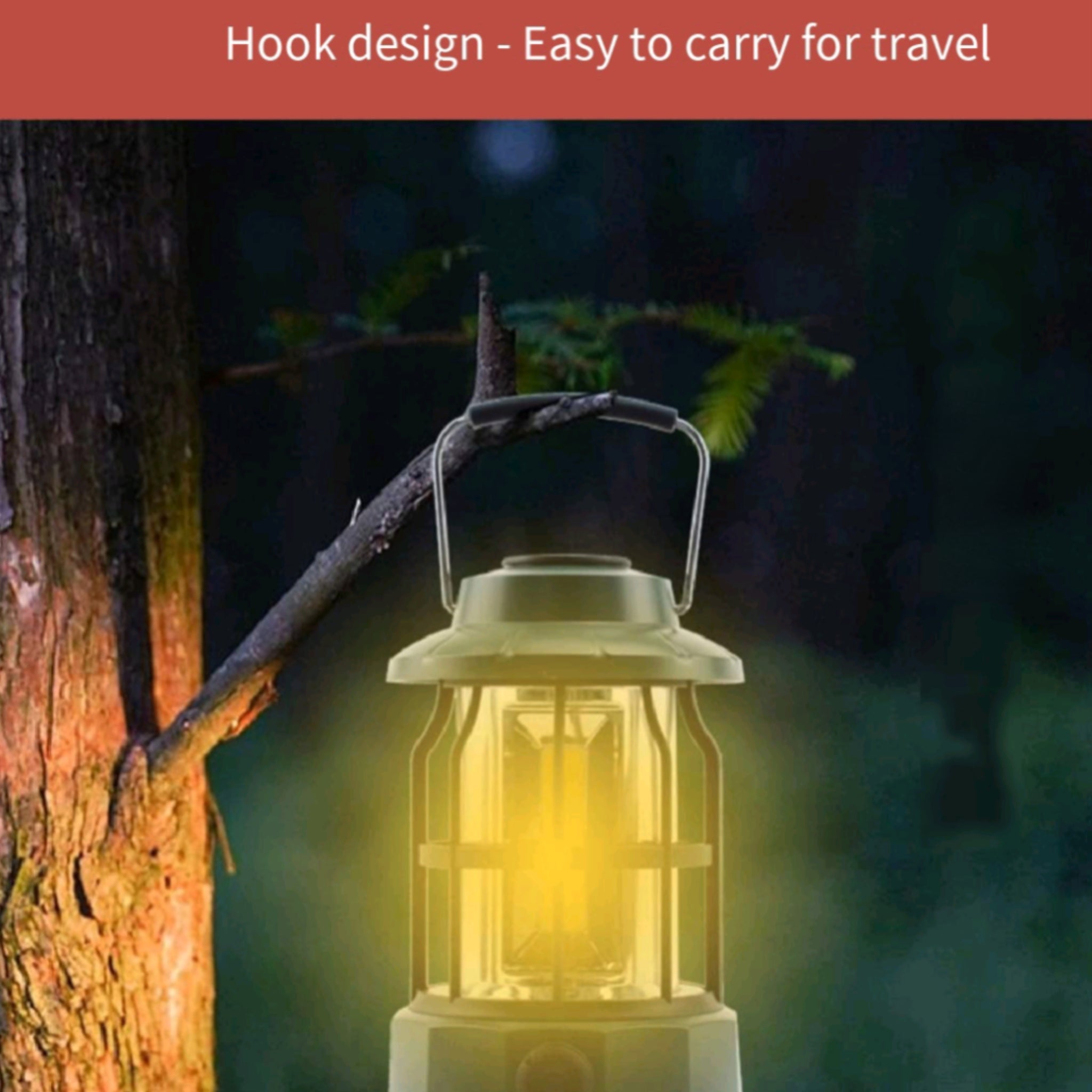Rechargeable Vintage Lantern Portable Waterproof Tent Gift