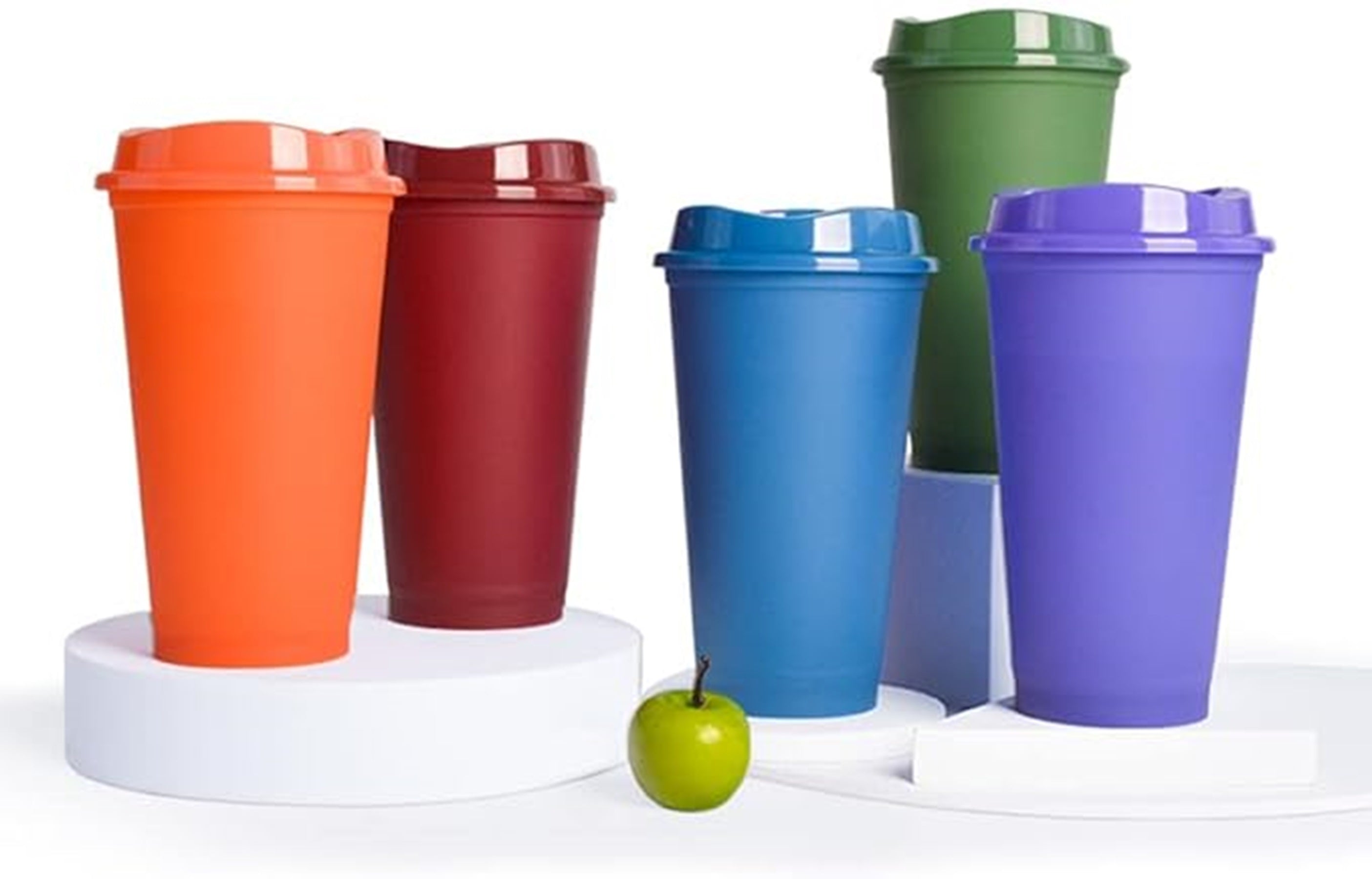 16Oz Pp Plastic Full Color Thermochromic Cup With Lid