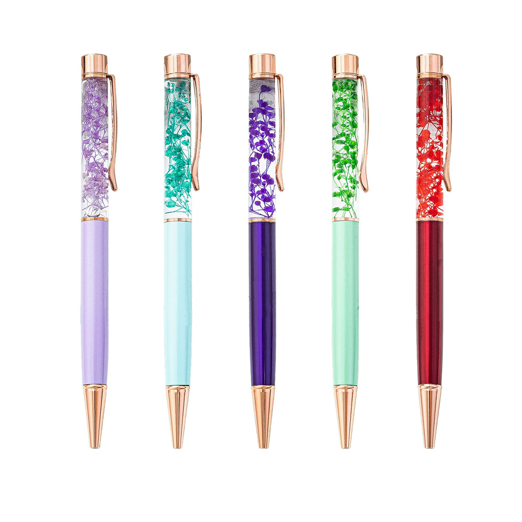 Fill The Oil With Dried Flower Ballpoint Pens