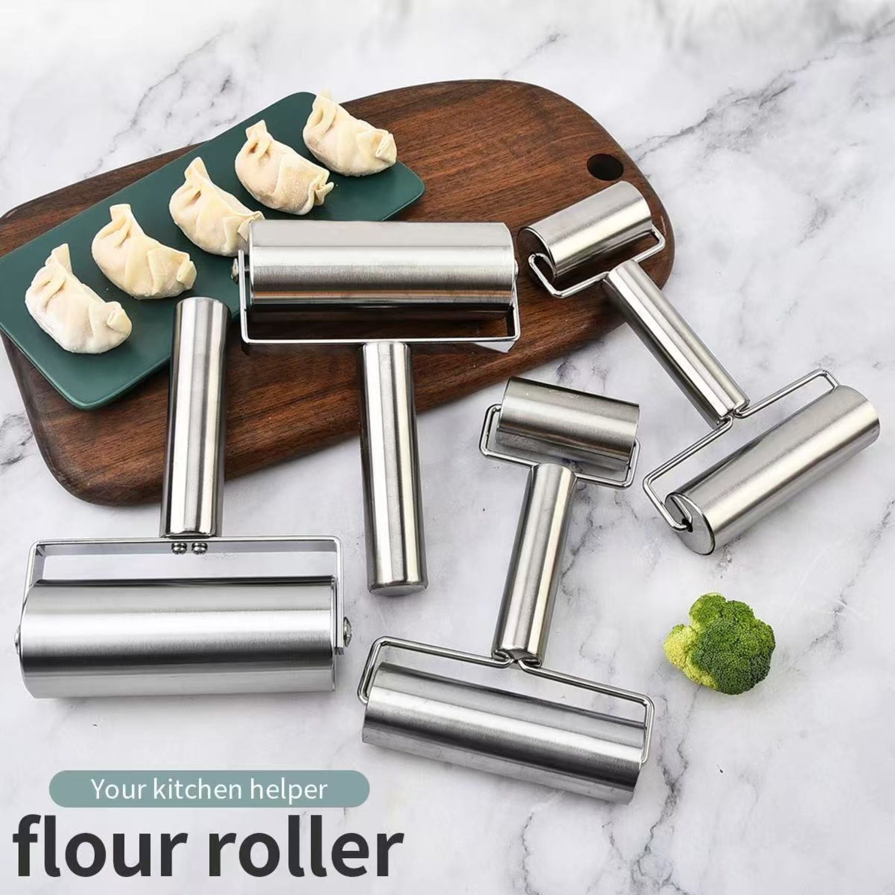 Stainless Steel Rolling Pin