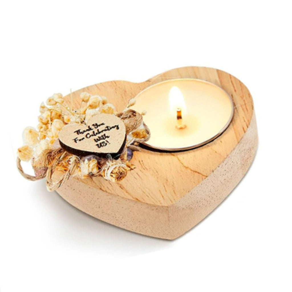 Wooden Heart Tealight Holder Candle Holders Wedding Gift