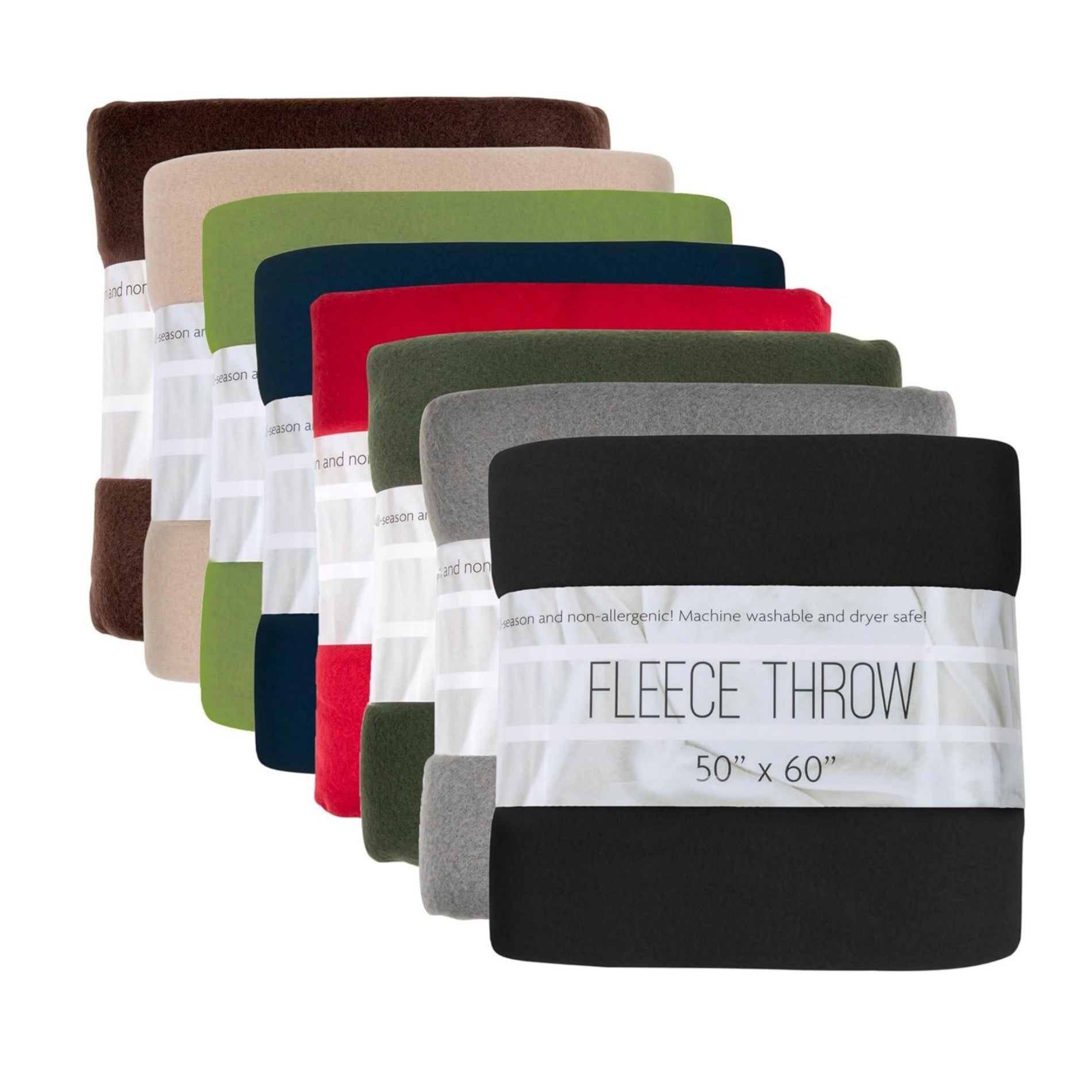 Soft Solid Color Double Sided Wool Blanket Hypoallergenic