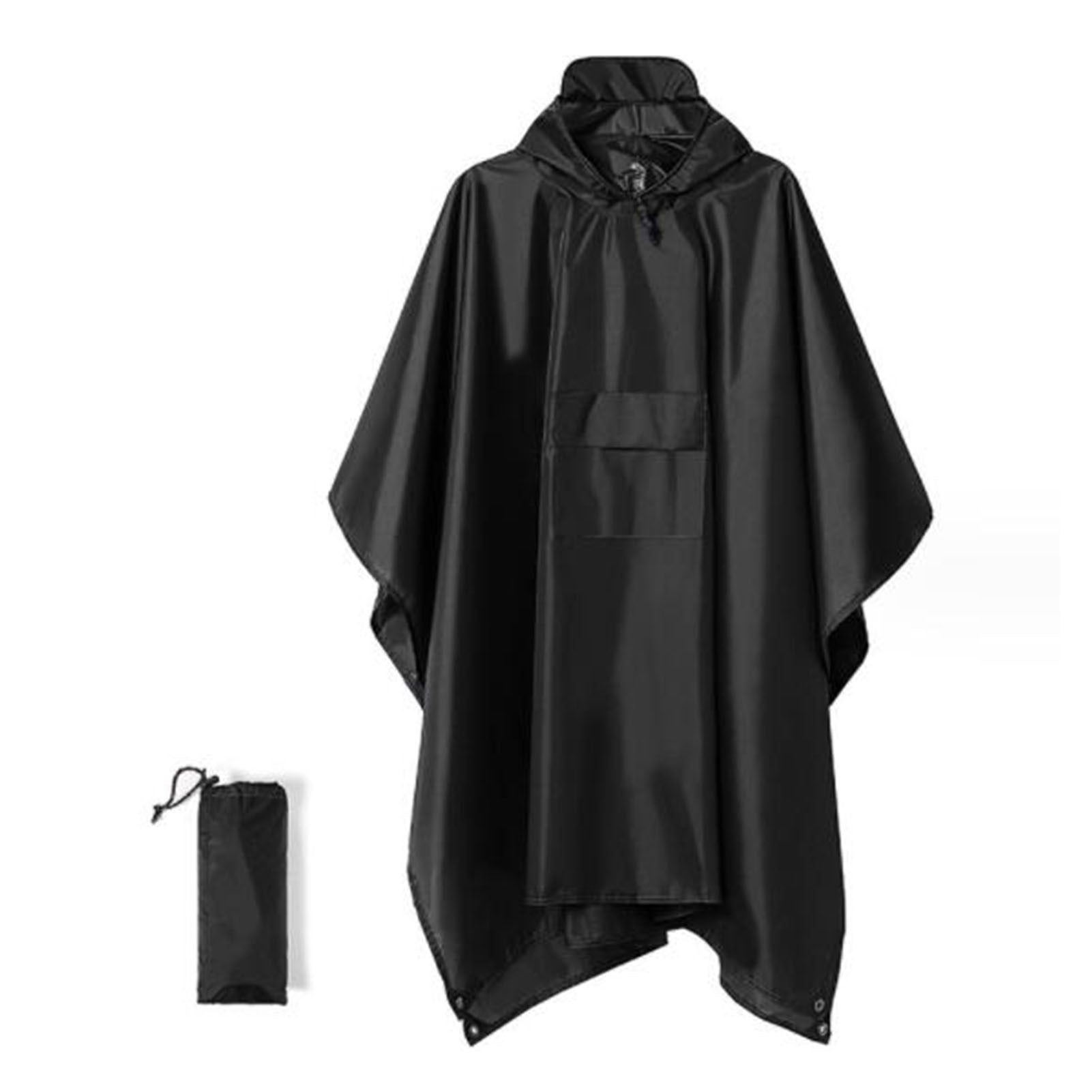 Rain Poncho 3-In-1 Hooded Raincoat