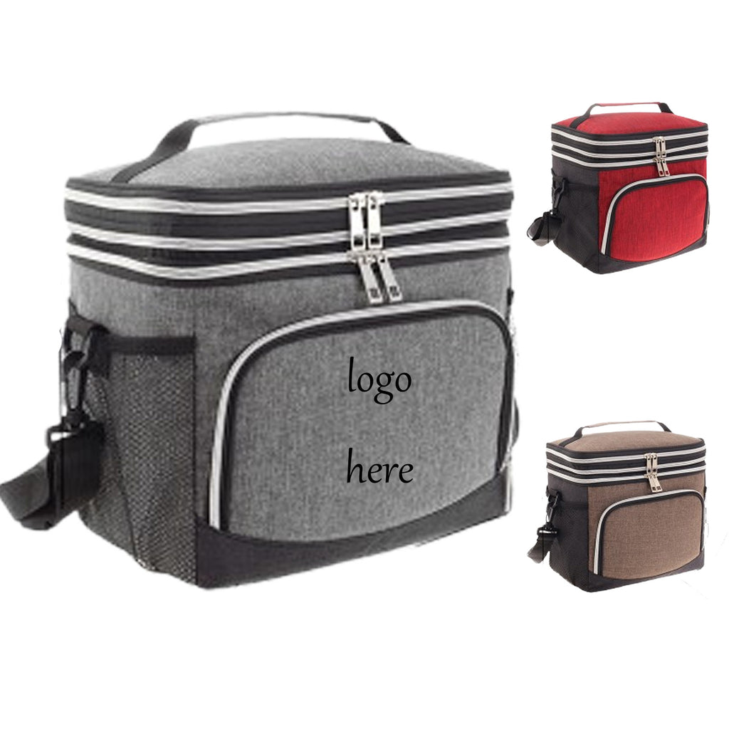 Retractable Double Zipper Closed Thermal Bag