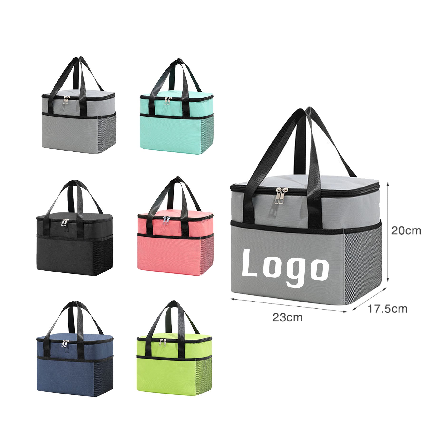 600D Polyester Cooler With Mesh Pocket