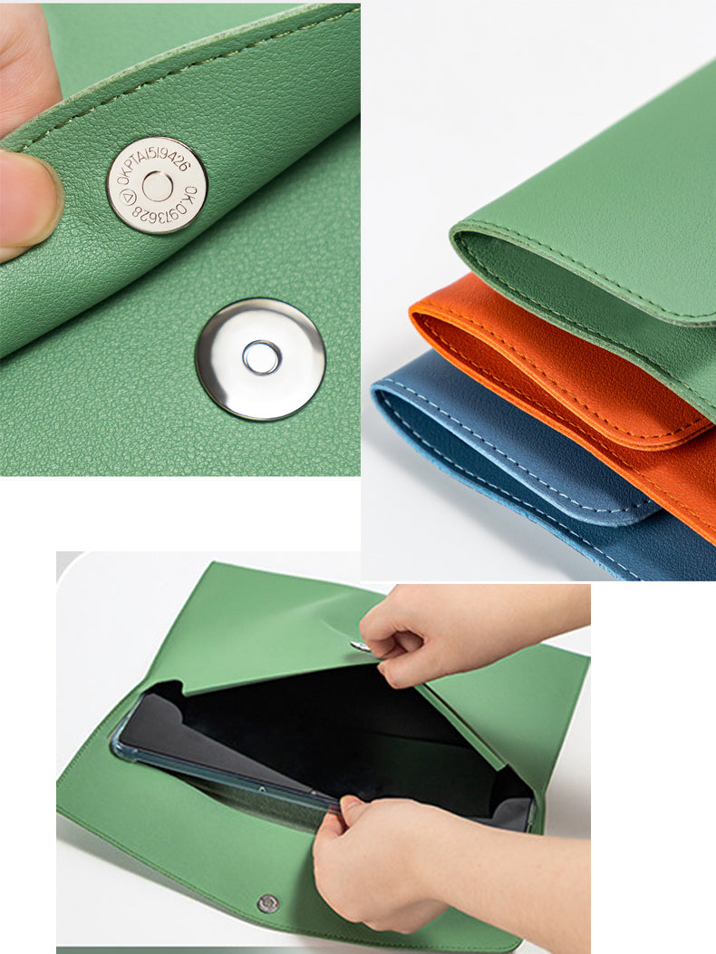 Pu Leather A4 File Folder Document Bag