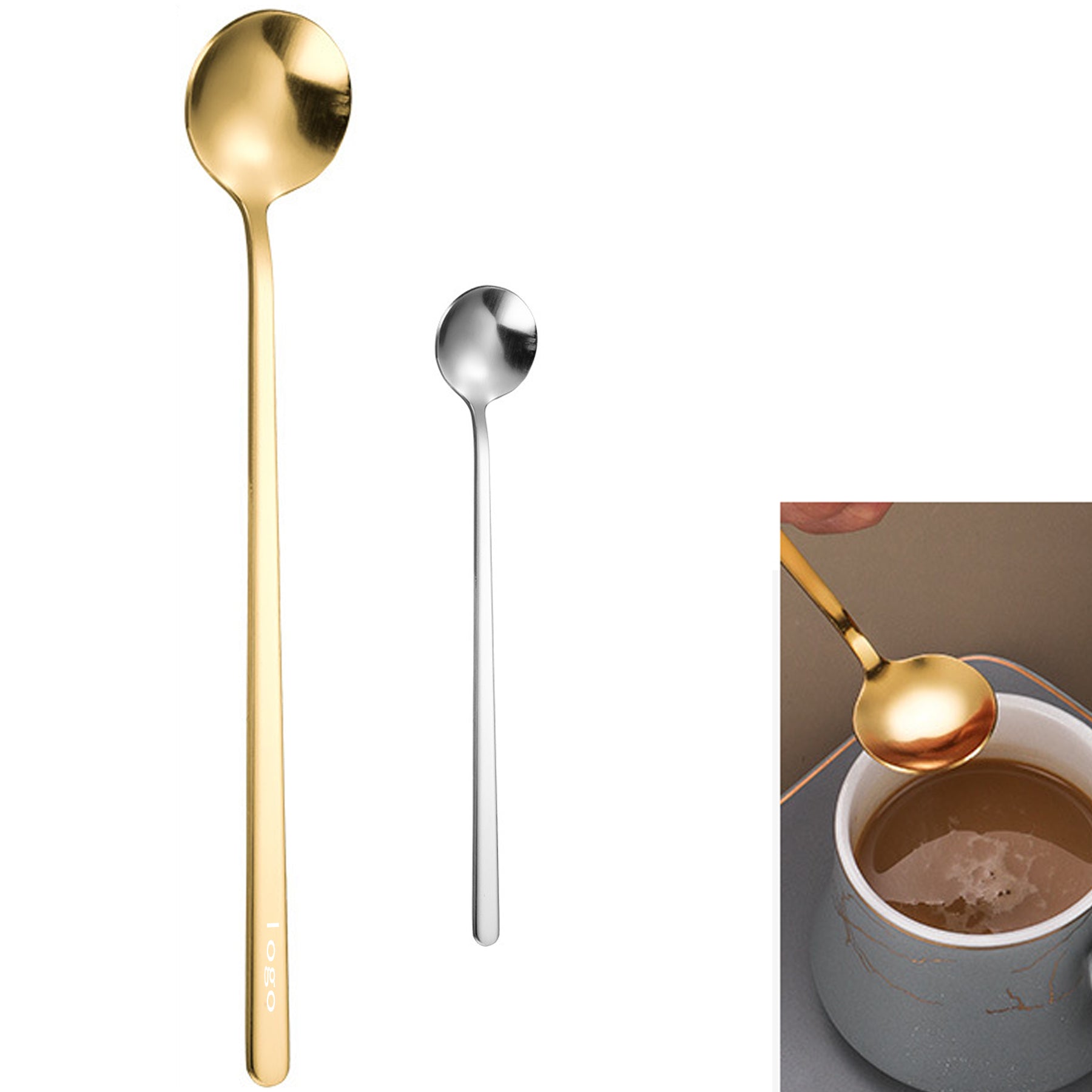 Stainless Steel Round Coffee Spoon