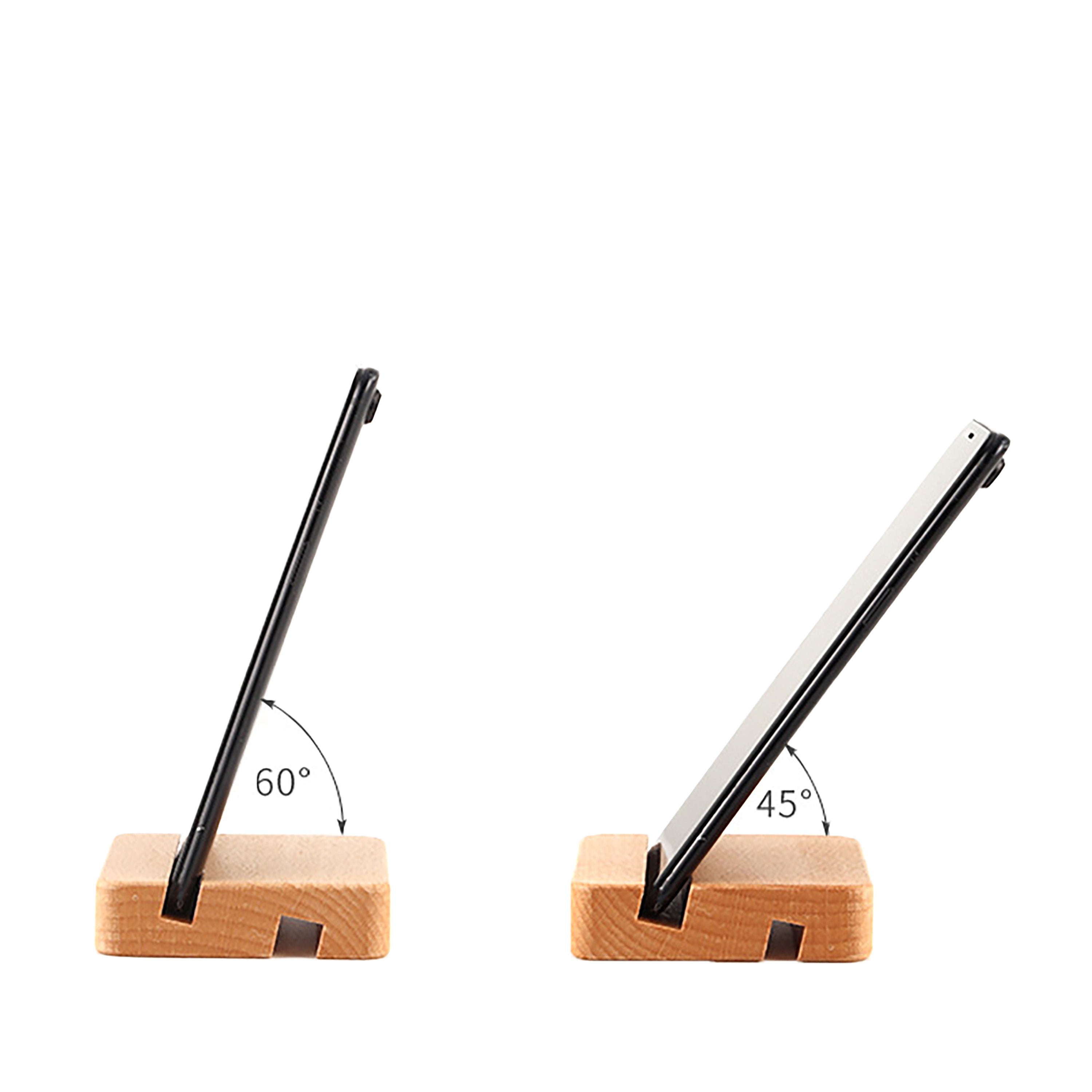 Wooden Phone Stand Set (Single Slot & Double Slot)