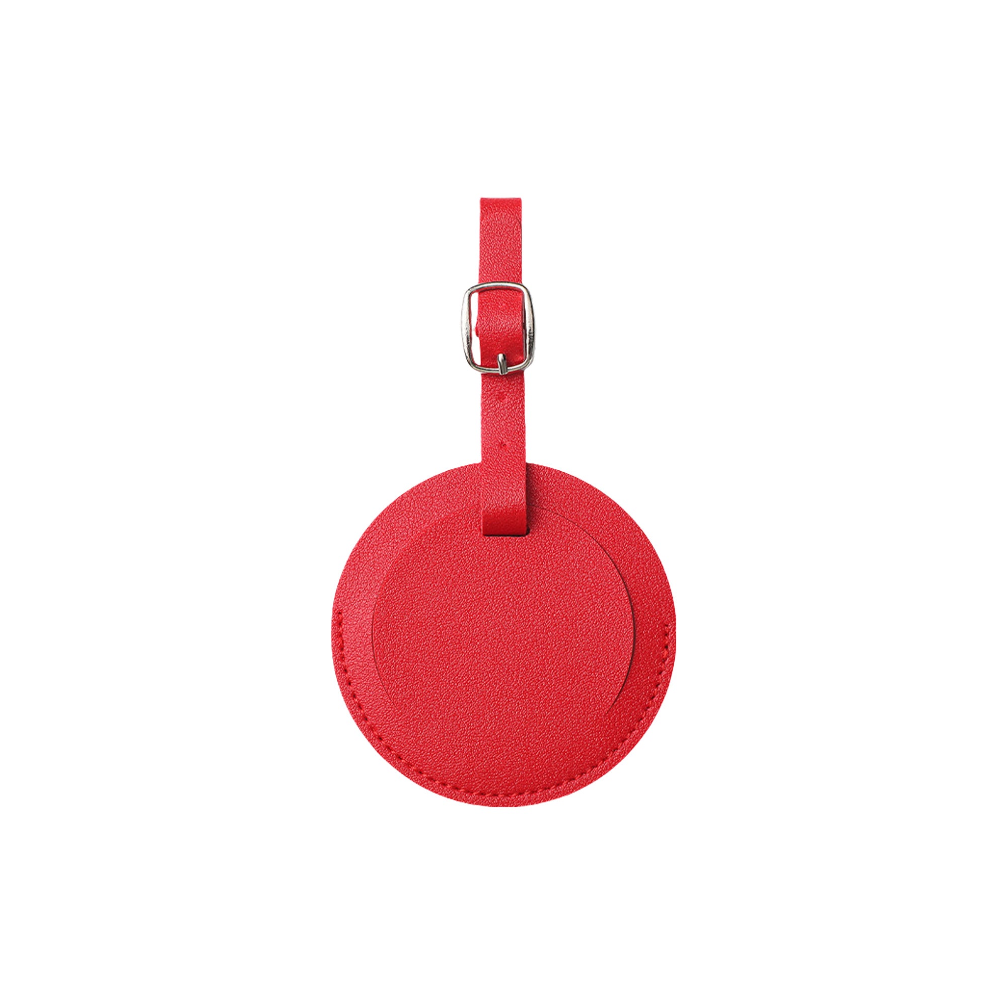 Premium Faux Leather Round Baggage ID Tag