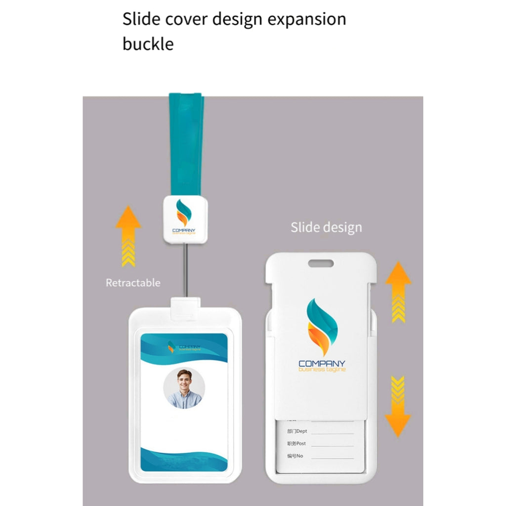 Sliding Cover ID Badge Holder