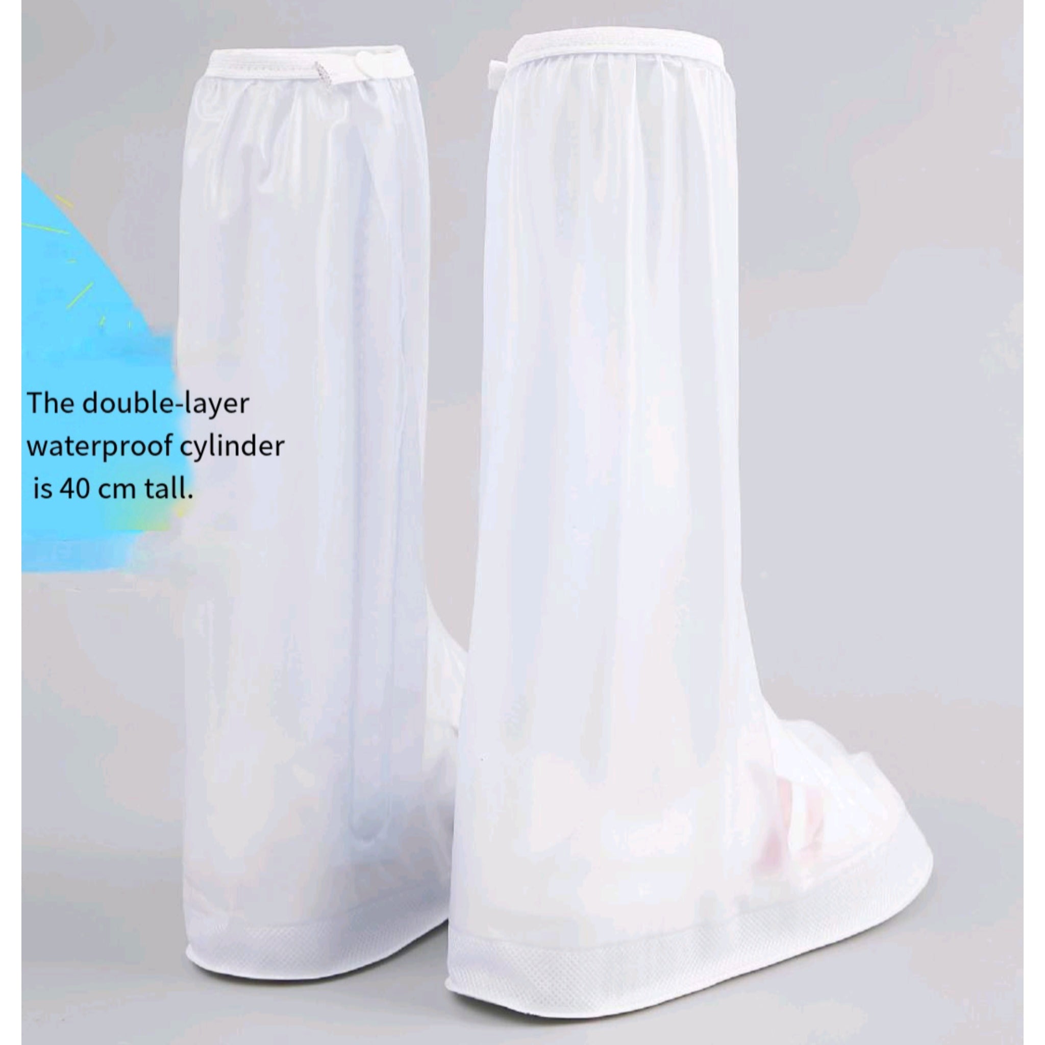 Waterproof PVC Tall Boot Covers Slip Resistant Rain