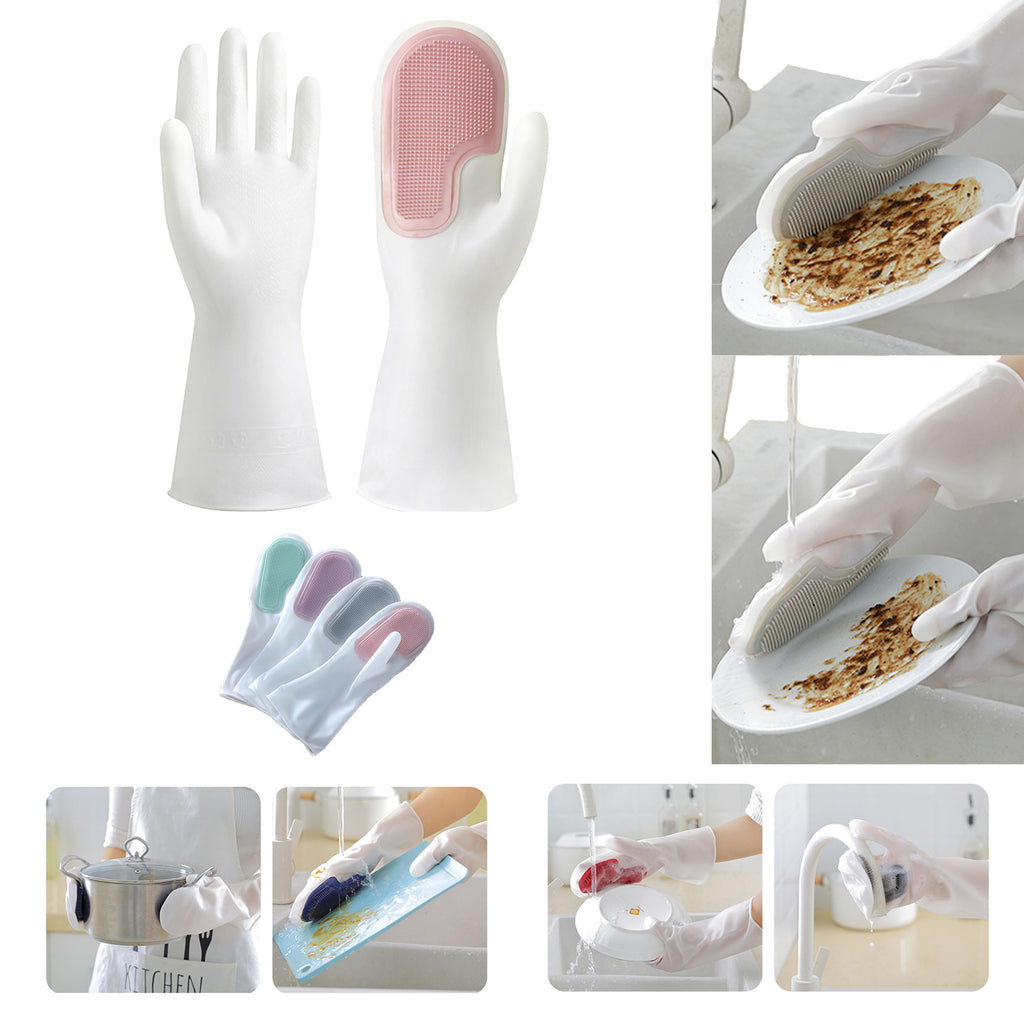 Waterproof Cleaning Dishwashing And Brushing Gloves