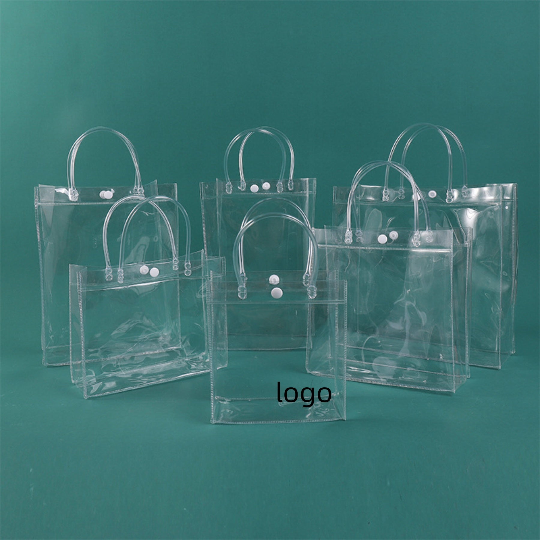 PVC Snap-Button Tote Bag