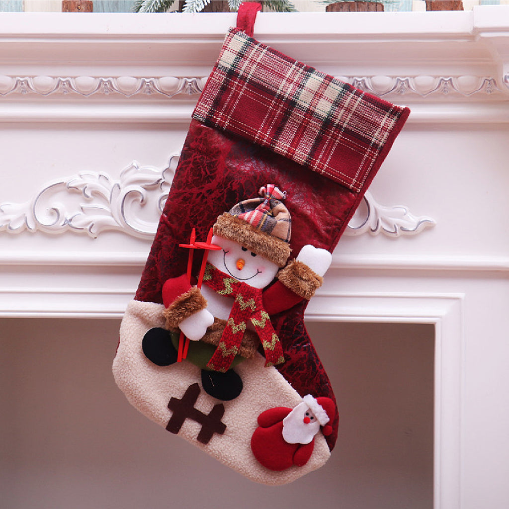 Christmas Sock Pendant Hanging Ornament Bag