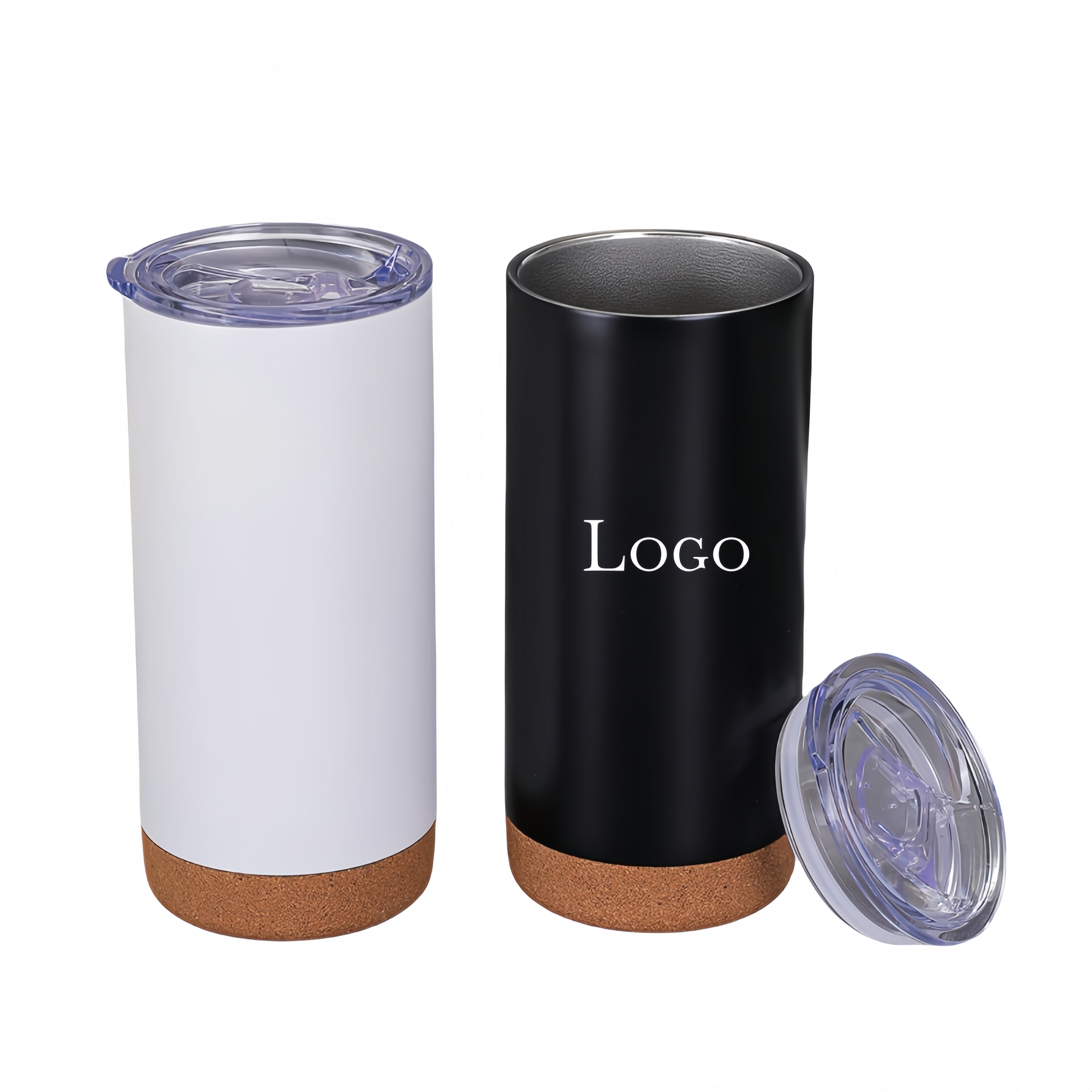 16 Oz. Stainless Steel Mug With Cork Base