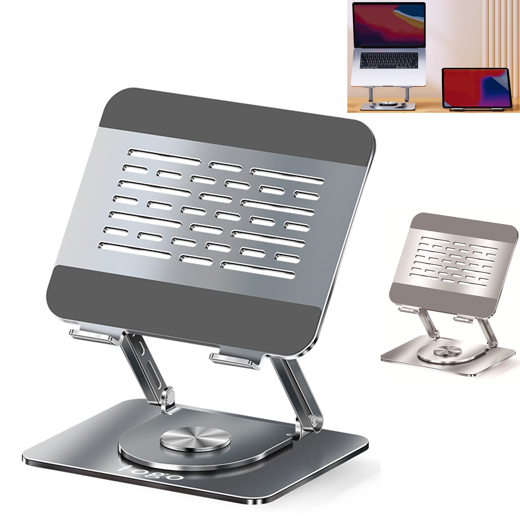 Foldable Adjustable Aluminum Alloy Laptop Holder