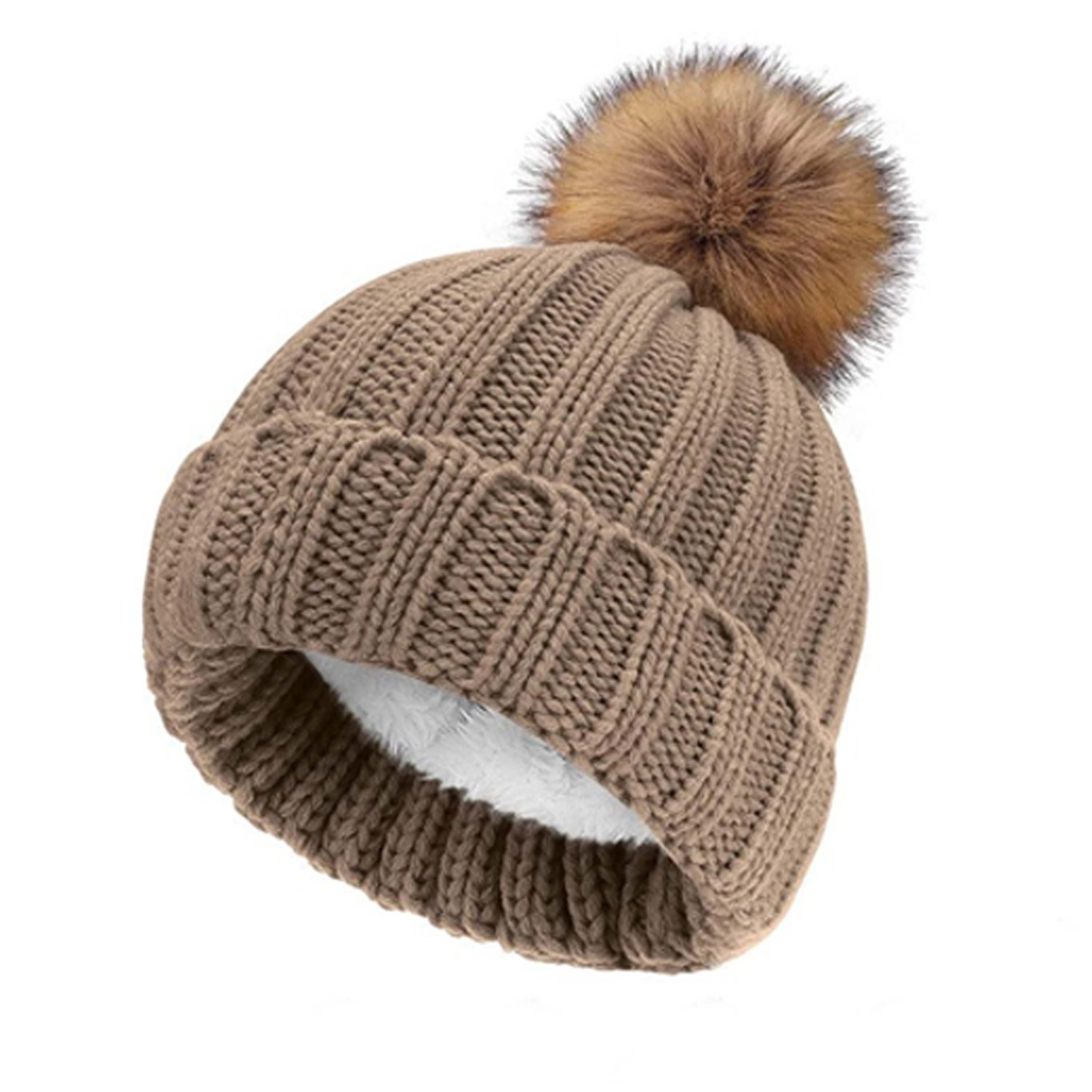 Wool Knitted Acrylic Hat Solid Color