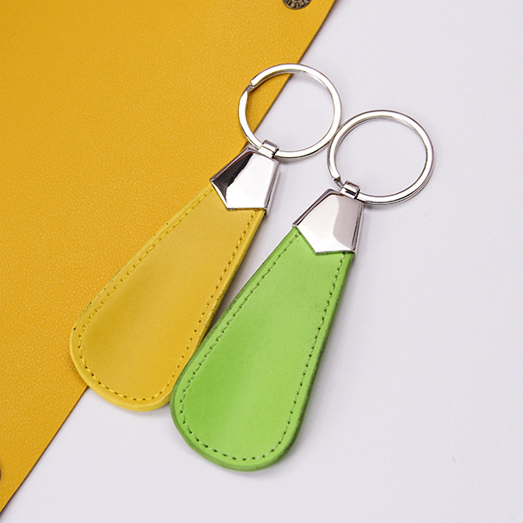 Minimalist PU Leather Keychain