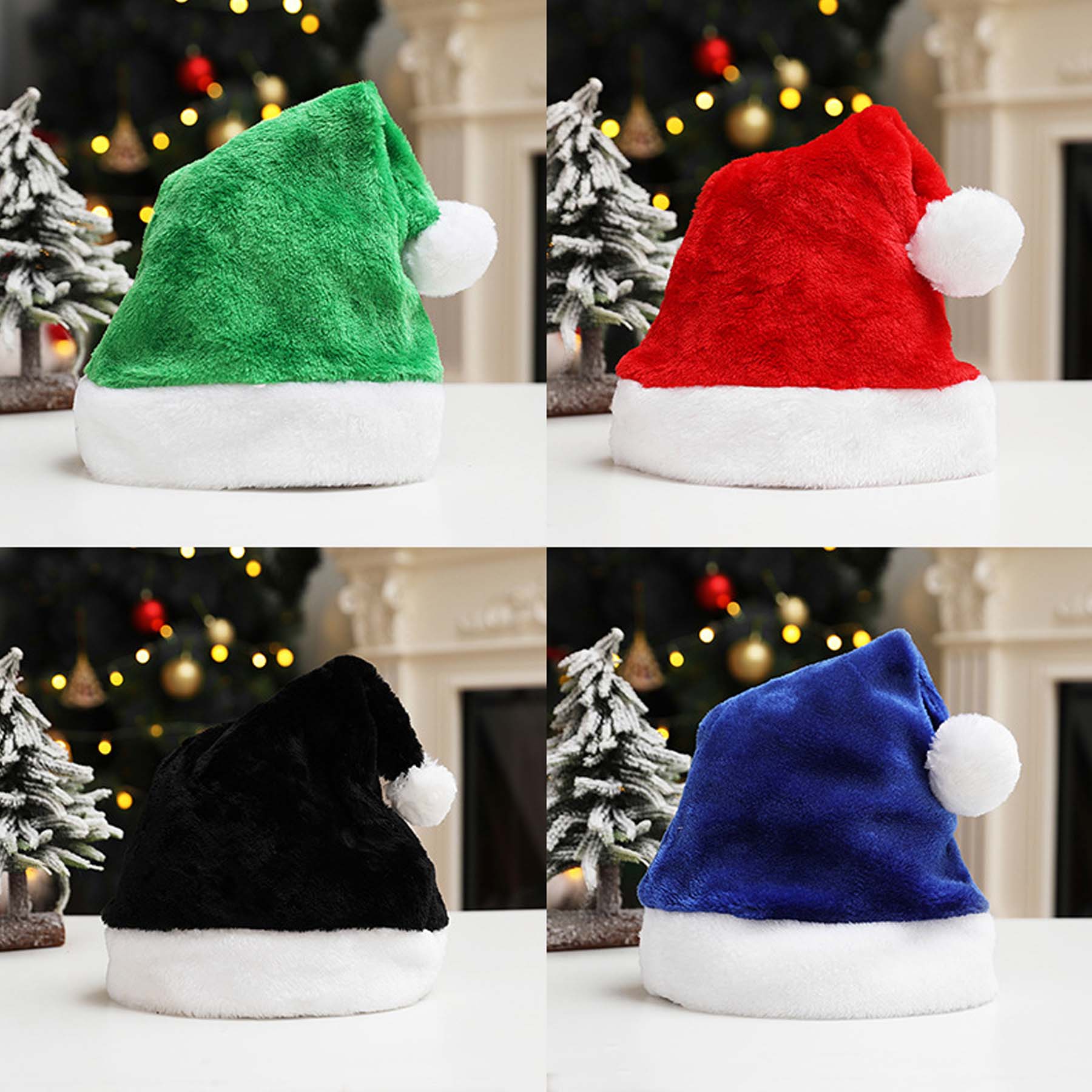 Red Plush Santa Hat