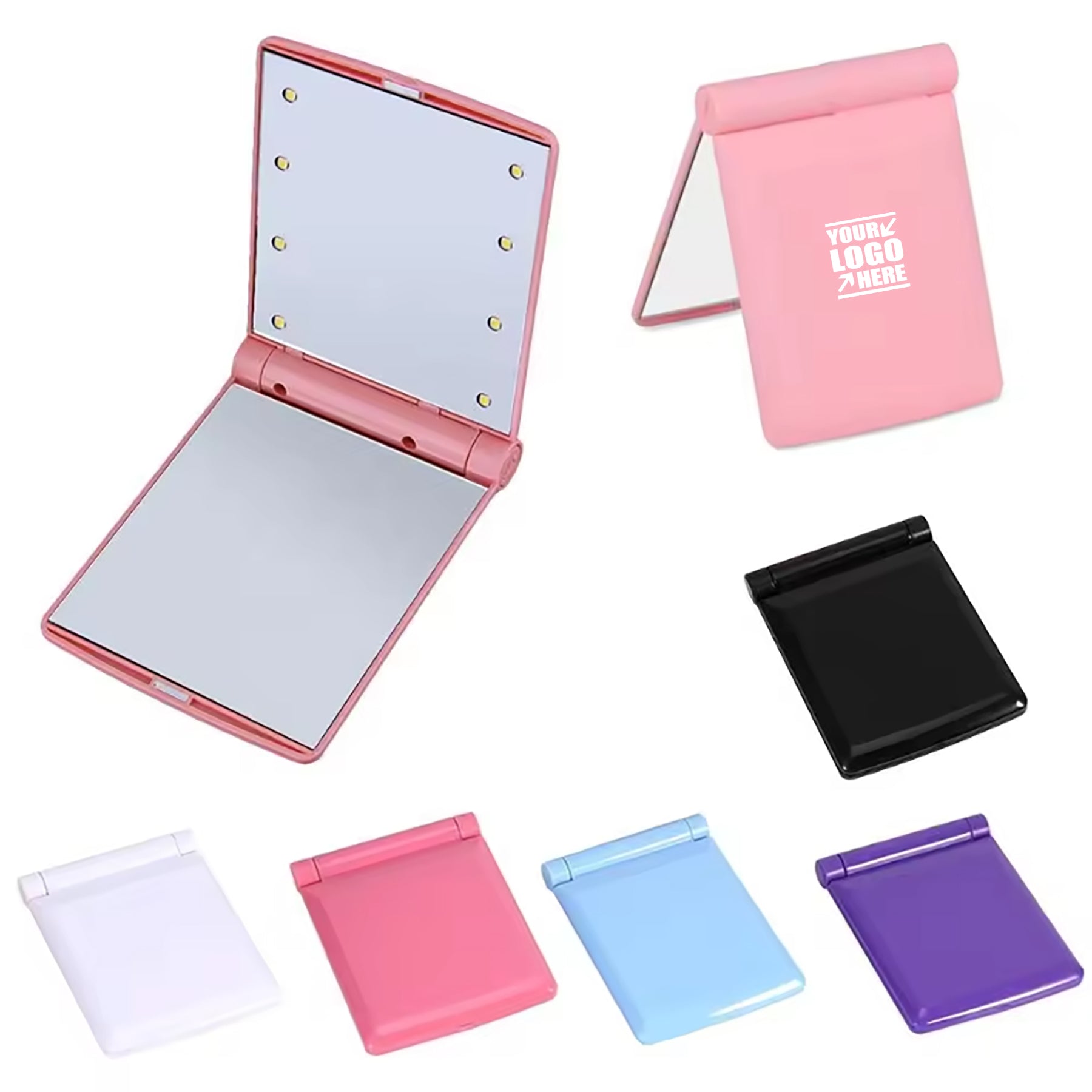 Folding Portable Led Make Up Mirror
