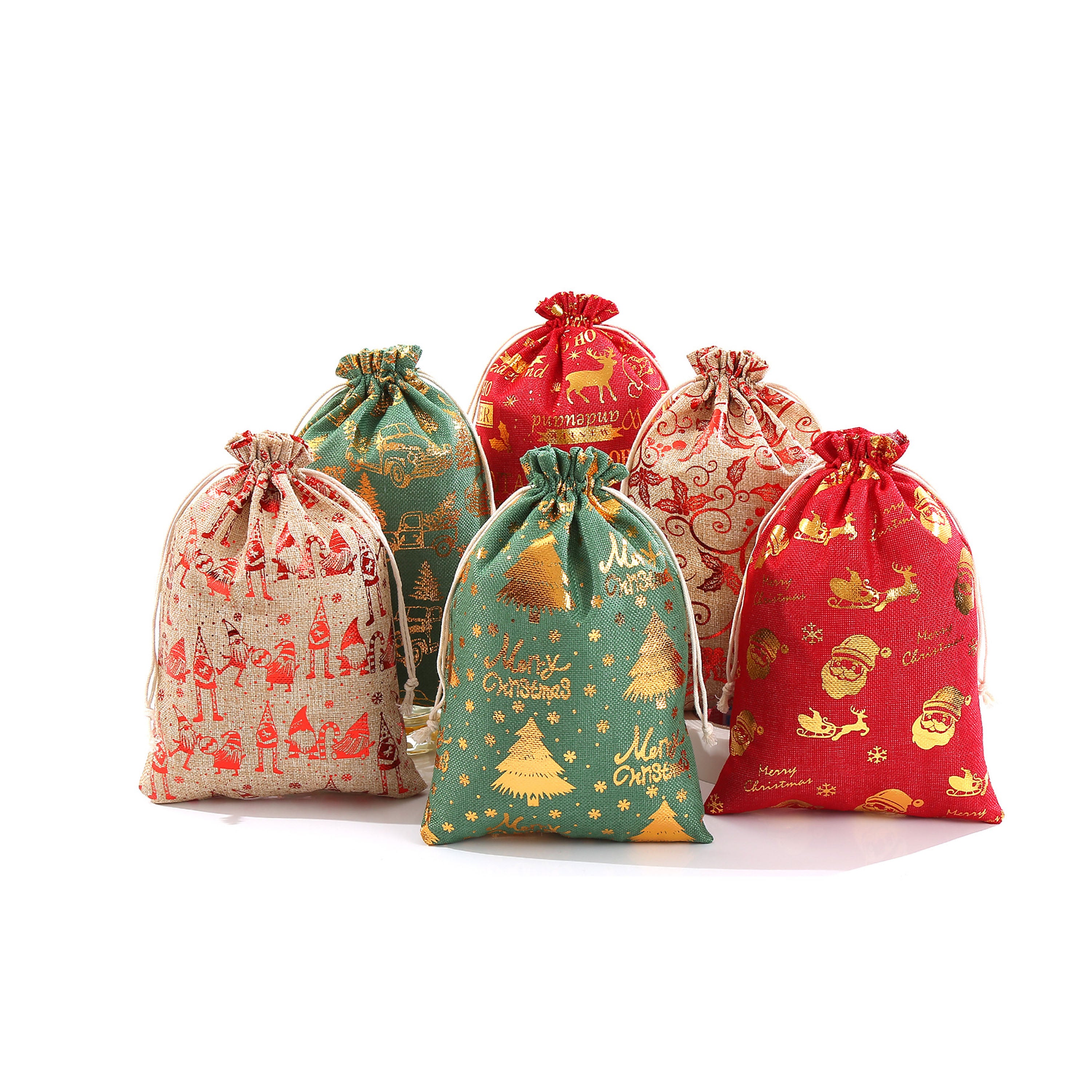 Drawstring Christmas Bags
