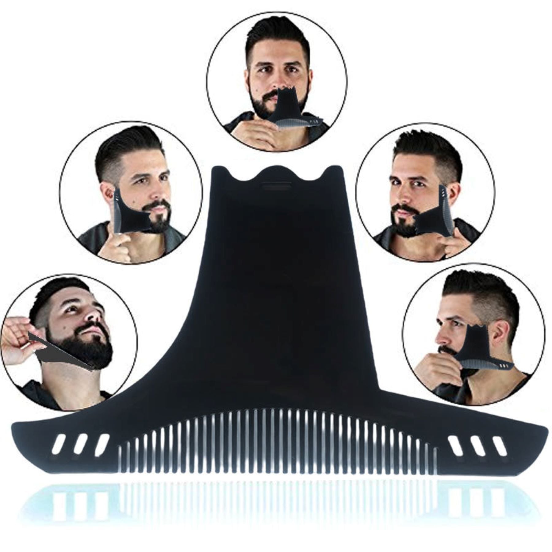 Six In One Beard Styling Template Comb