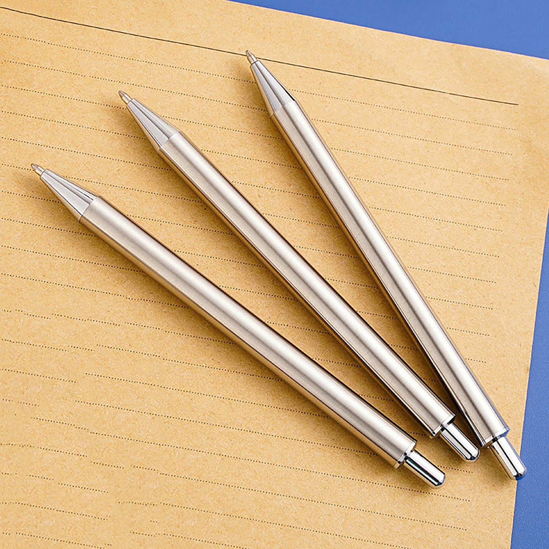 Retractable Stainless Steel Ballpoint Pen