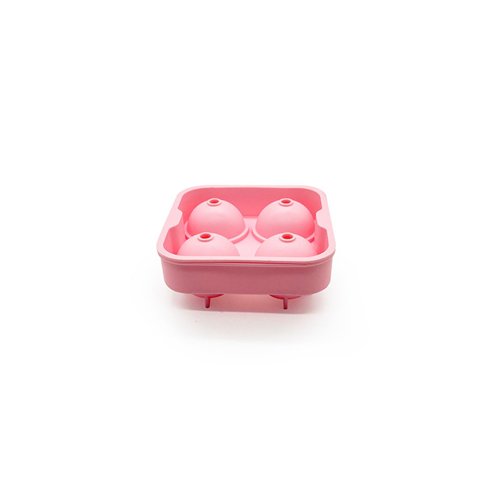 4 Grid Round Silicone Ice Crate With Funnel Ice Box Mould