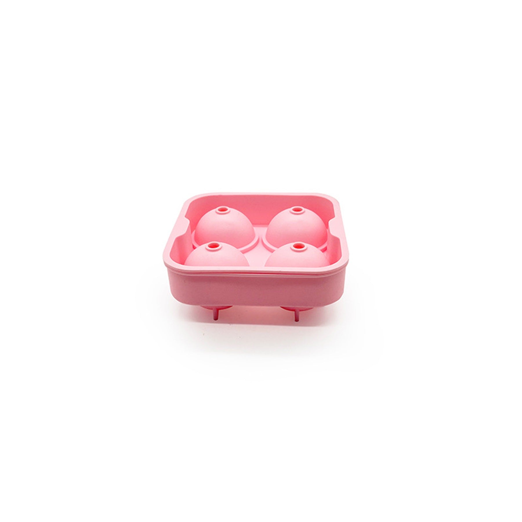 4 Grid Round Silicone Ice Crate With Funnel Ice Box Mould