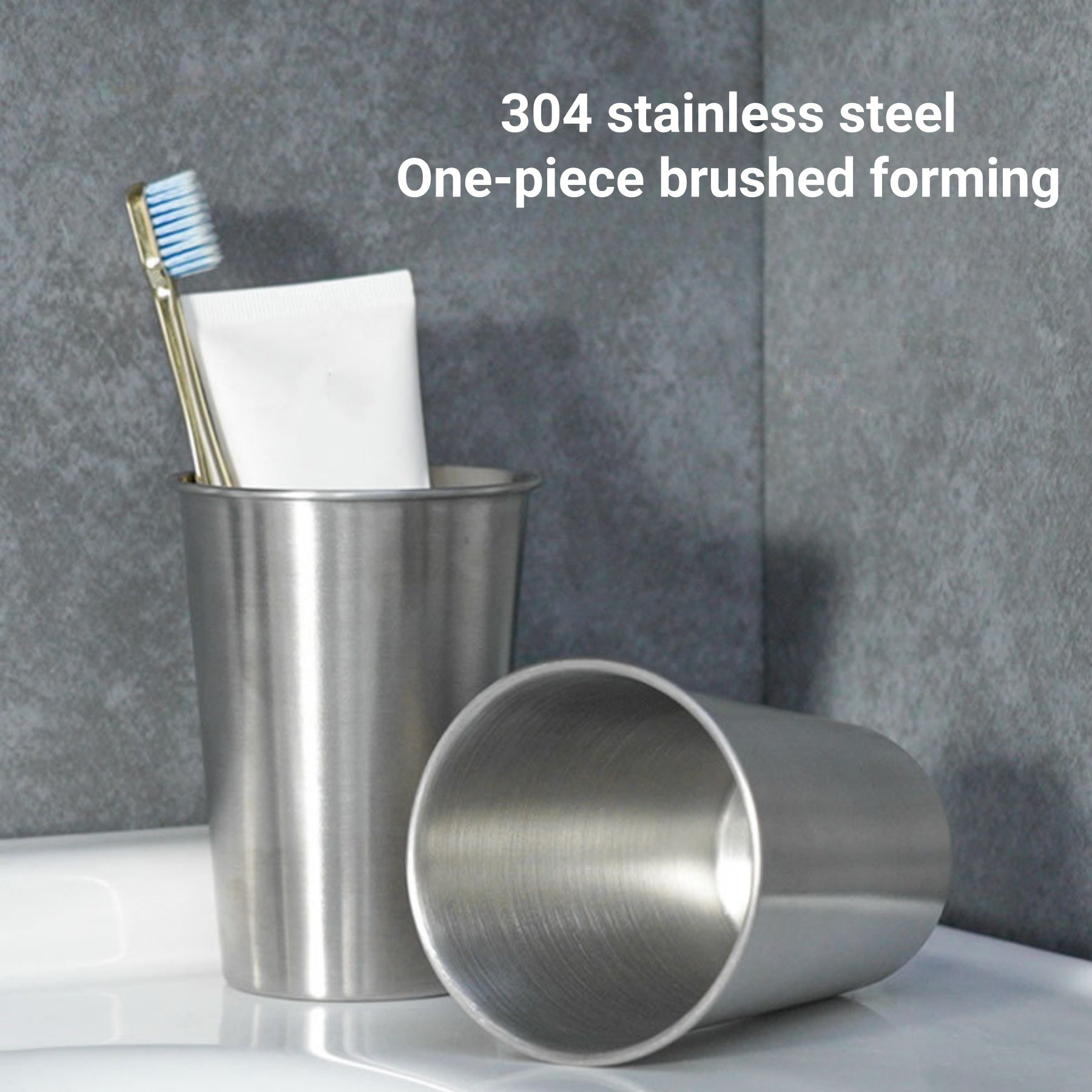 304 Stainless Steel Mouthwash Cup