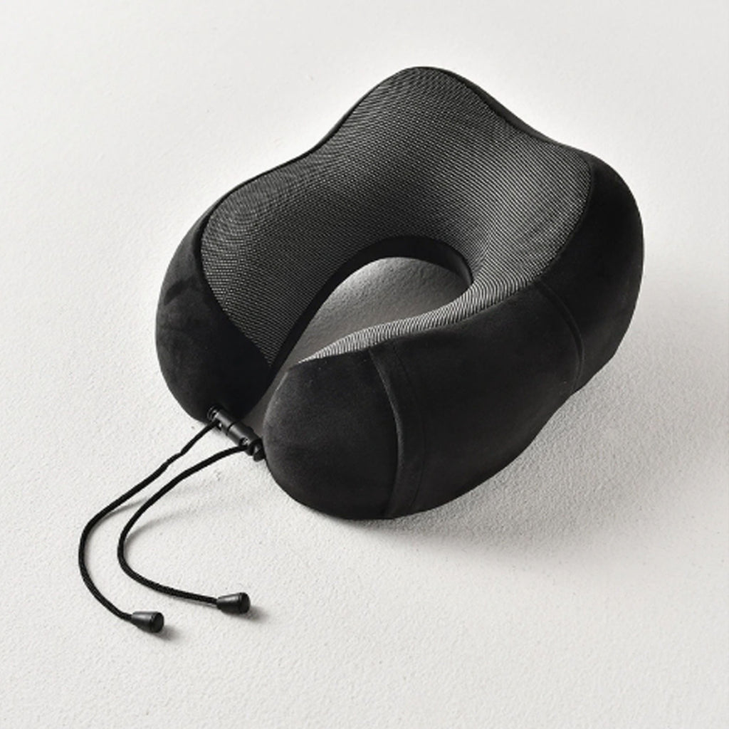 Memory Foam U-Neck Pillow, Ergonomic Travel Neck Support