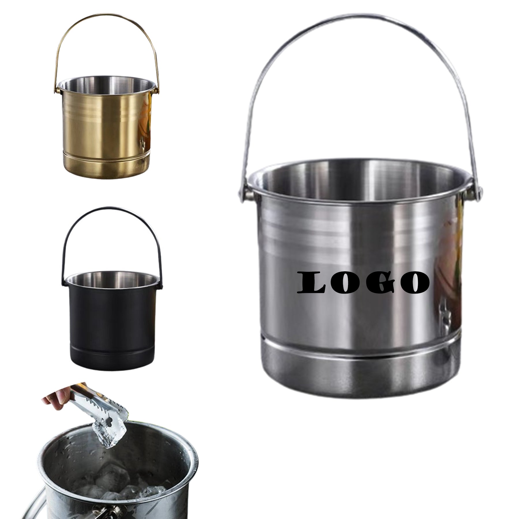 1.6L Stainless Steel Ice Bucket