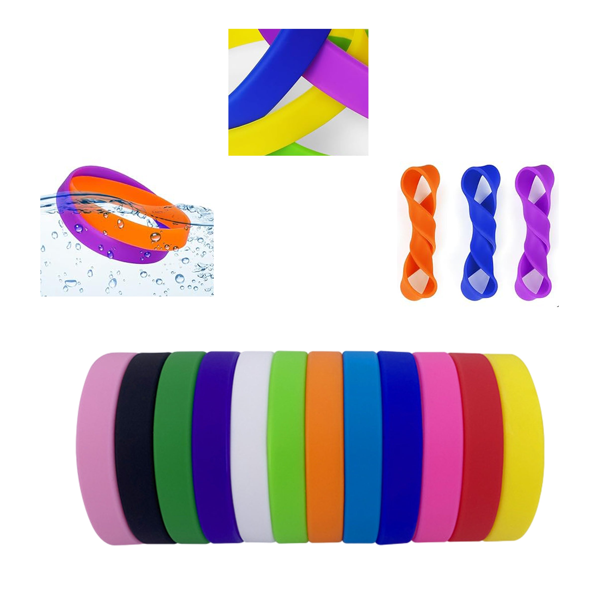 Colored Silicone Wristbands