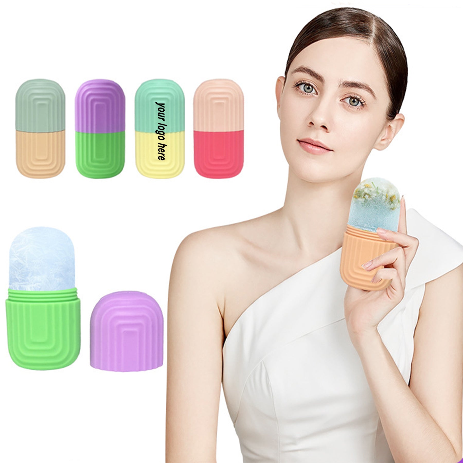 Silicone Ice Face Roller Massager