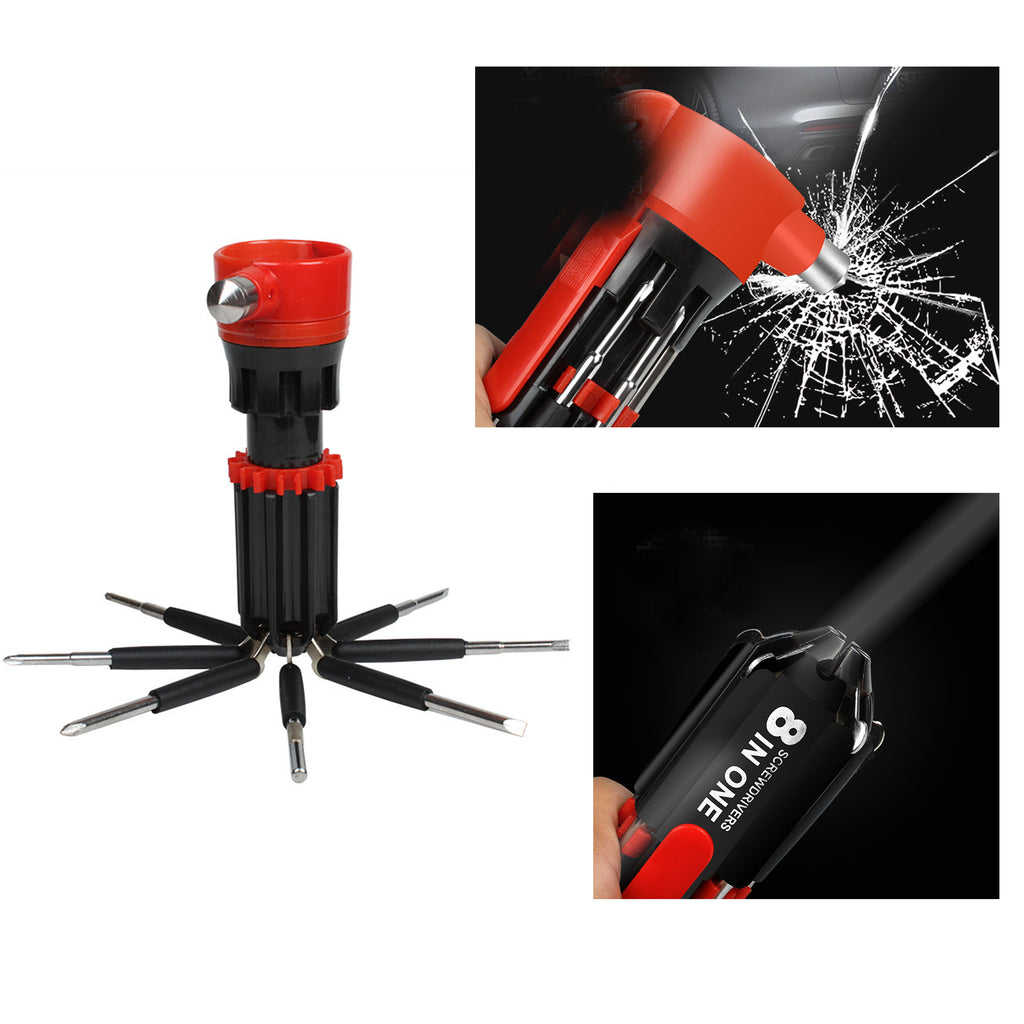 8-in-1 Screwdriver w/Flashlight