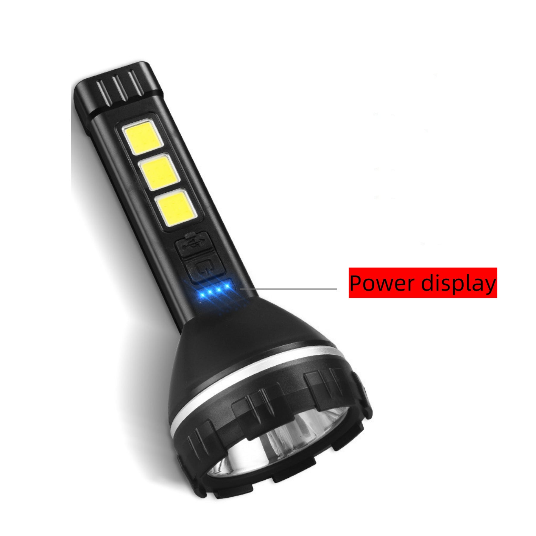7 LED Beads Multi Functional Strong Light Flashlight
