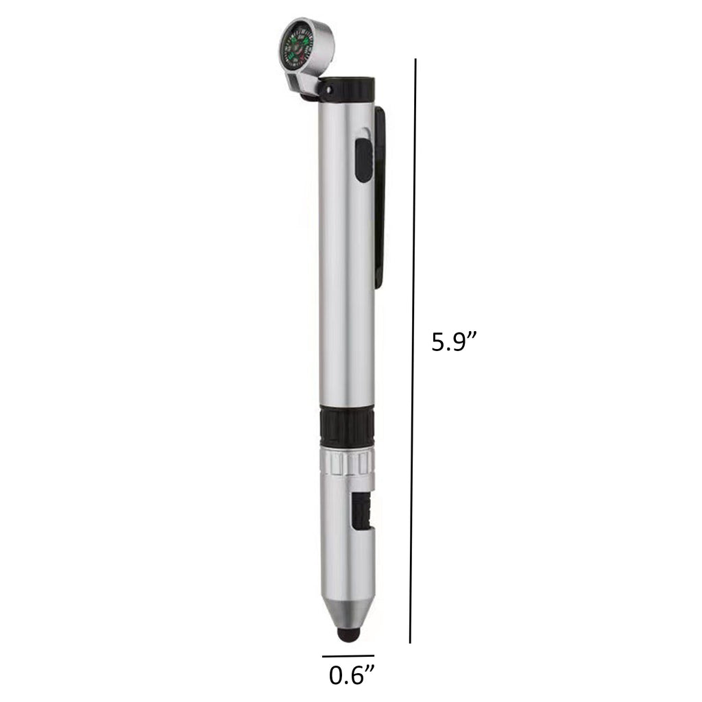 5-In-1 Led Muti-Functional Stylus Pen W/ Clip