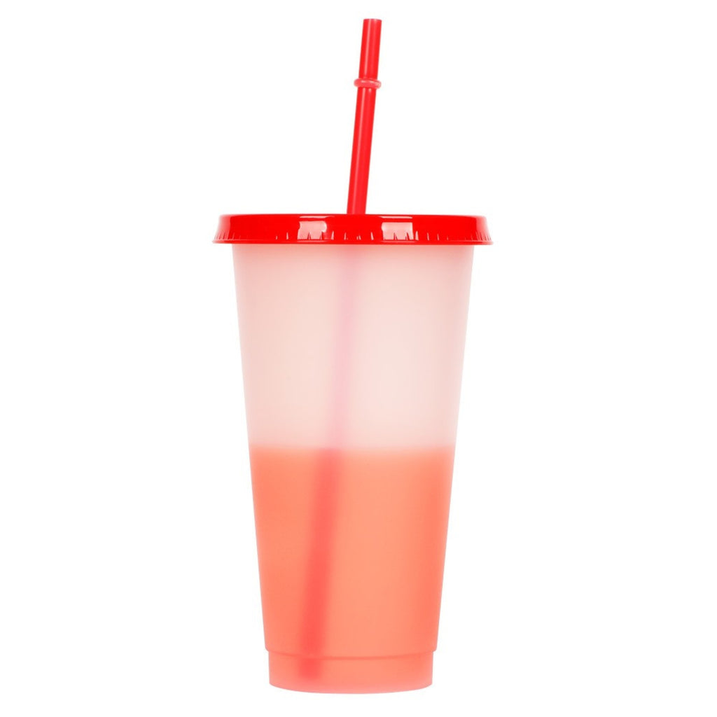 24oz Color Changing Cups With Lids And Straws