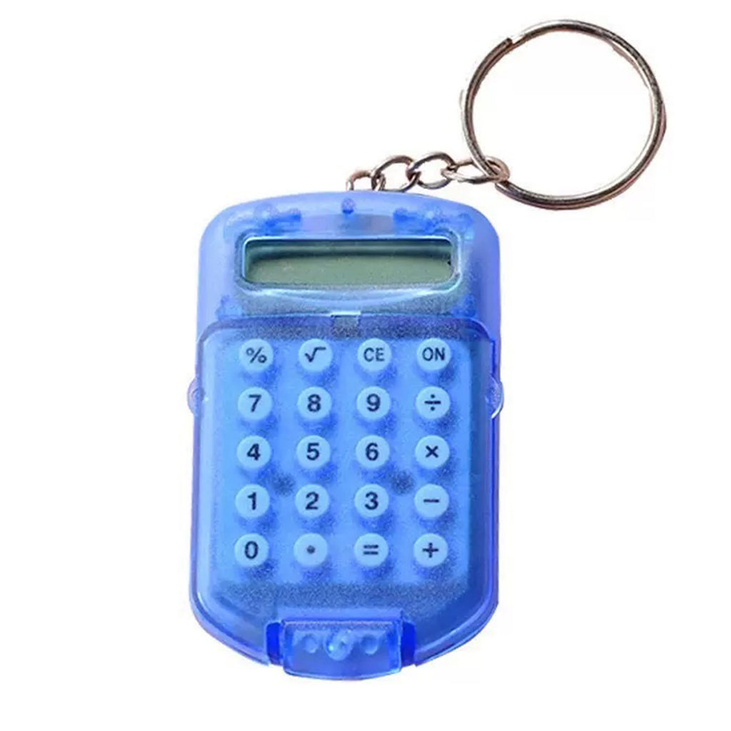 Mini Transparent Flip Calculator Keychain Portable Math Tool