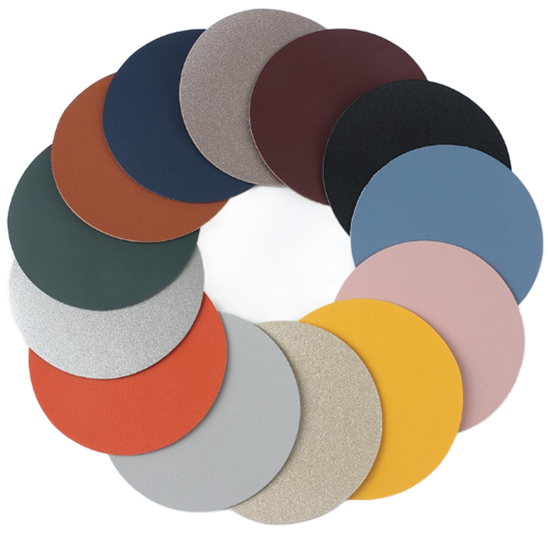 Simple Vegan Leather Small Round Coaster